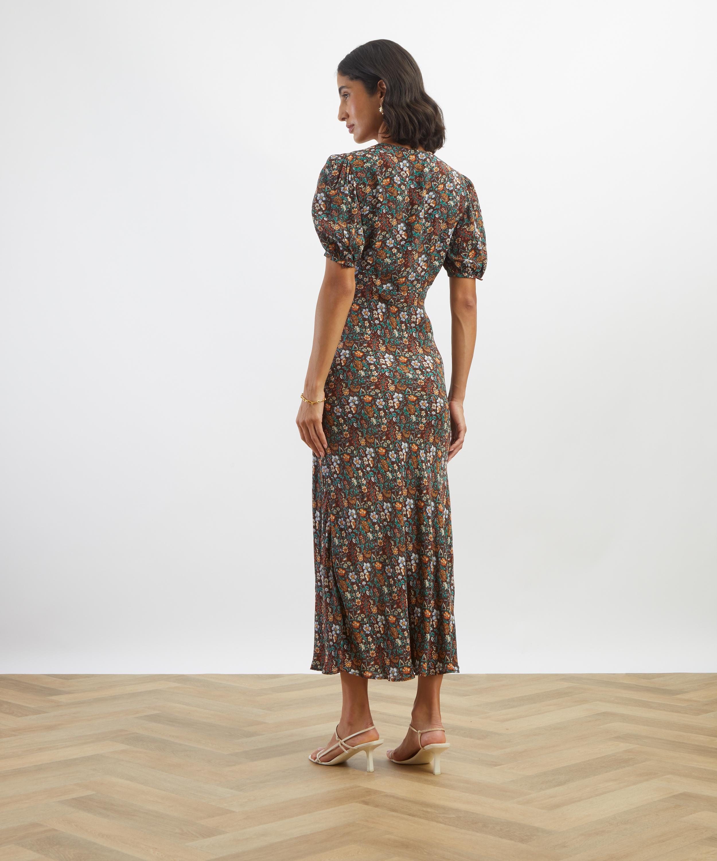 Liberty - Rachel Meadow Jacquard Astra Midi Dress&nbsp; image number 3