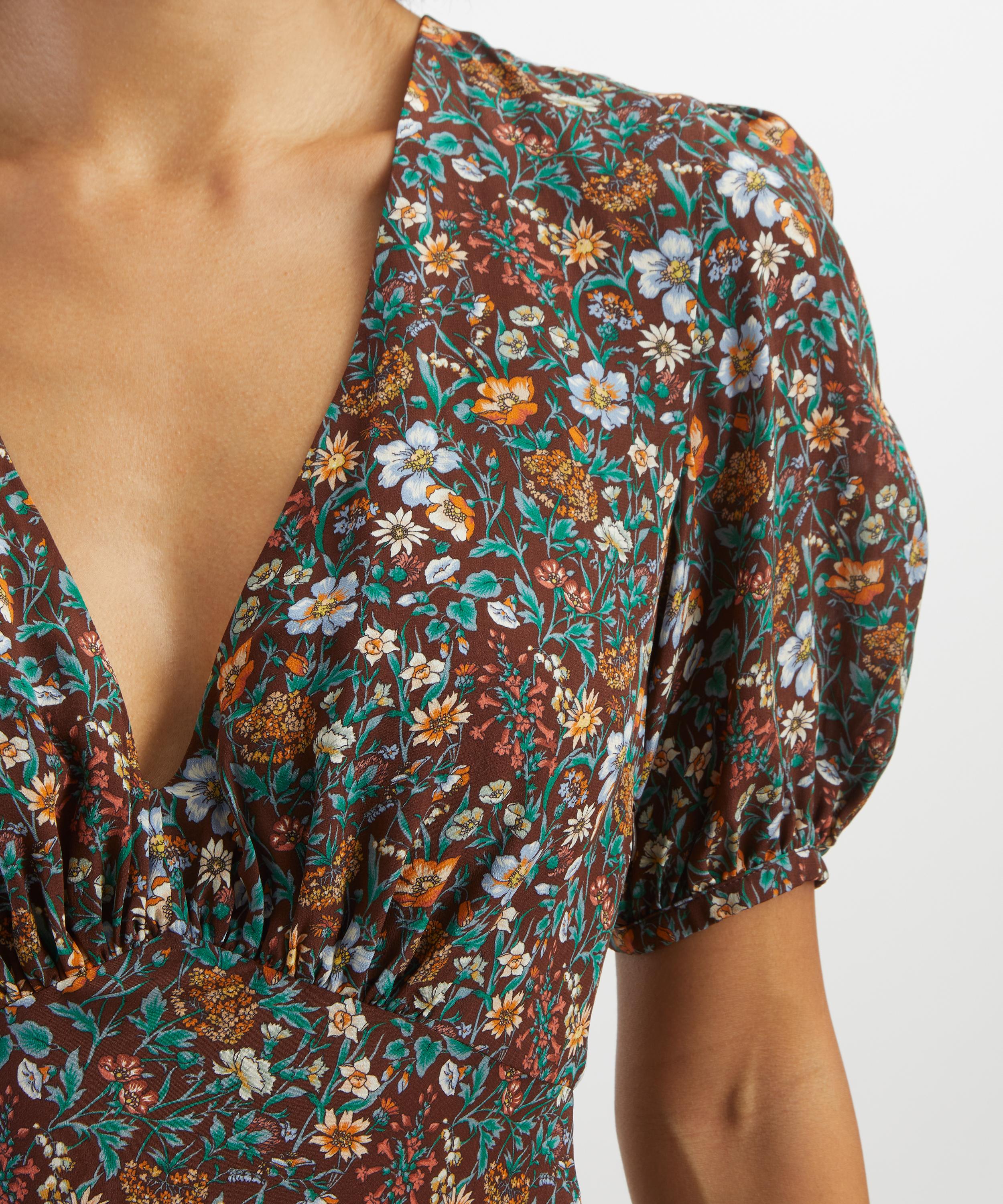 Liberty - Rachel Meadow Jacquard Astra Midi Dress&nbsp; image number 4