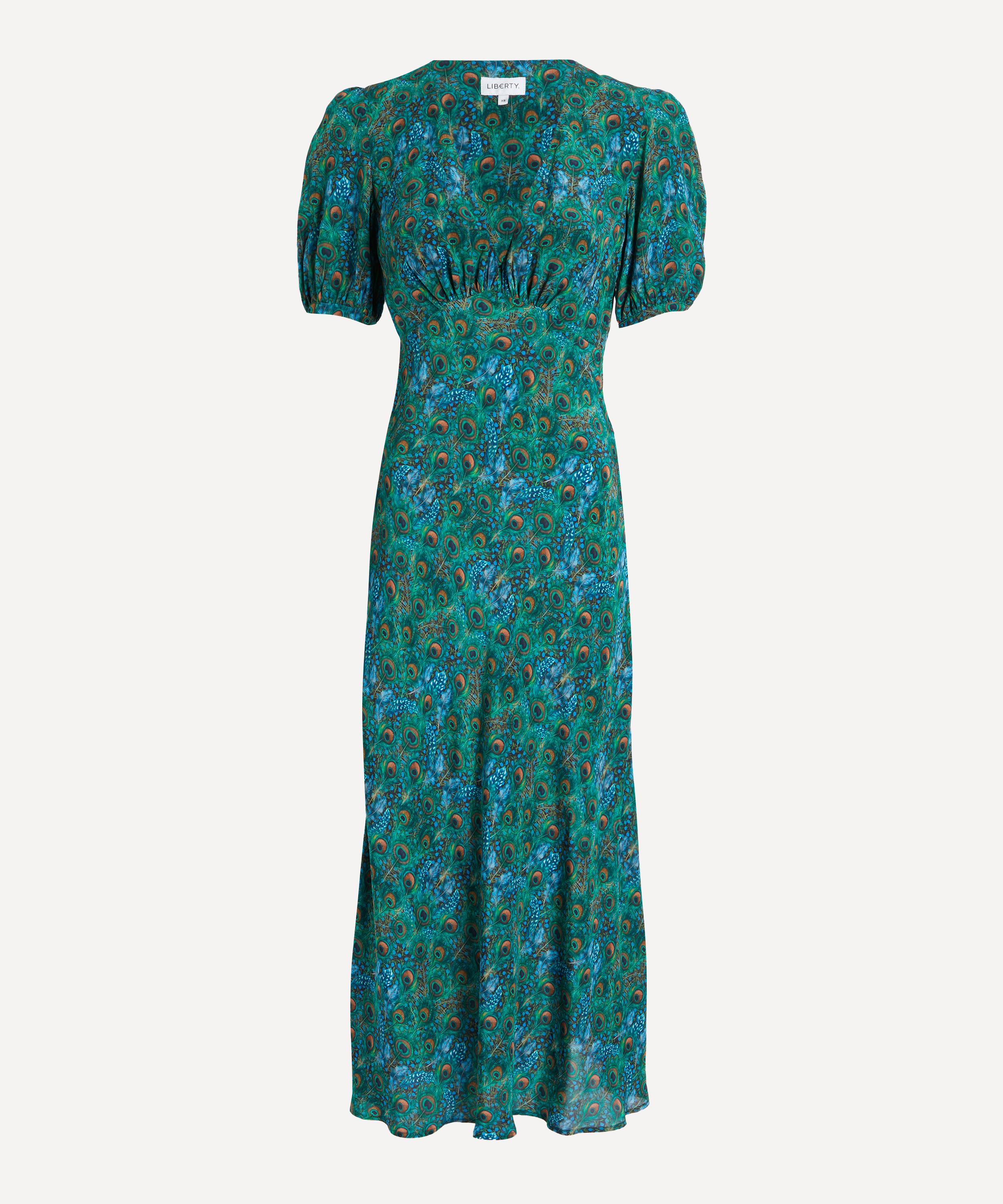 Liberty - Peacock Manor Jacquard Astra Midi Dress&nbsp; image number 0