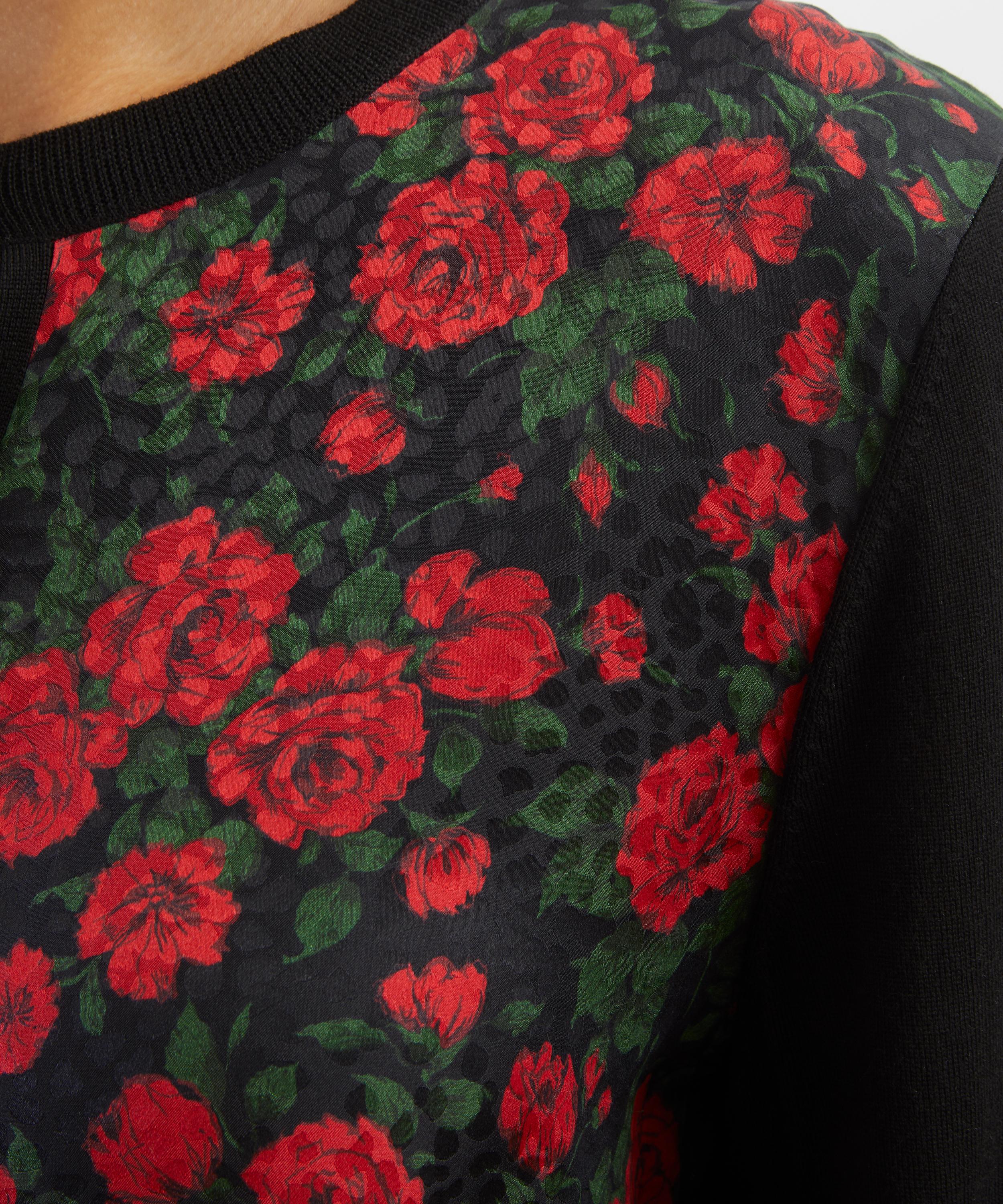 Liberty - Carline Rose Silk Panel Cardigan image number 4