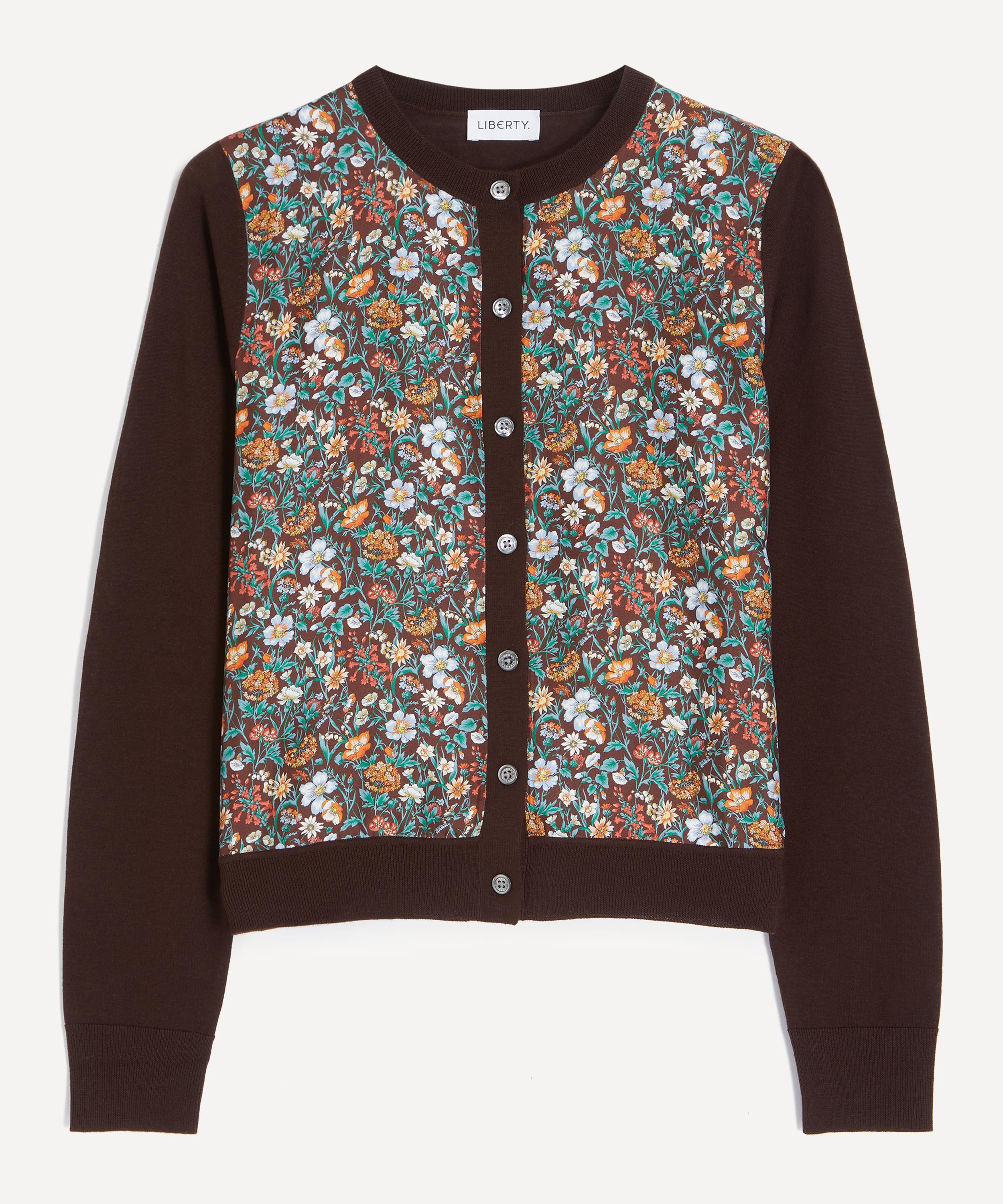 Liberty - Rachel Meadow Silk Panel Cardigan