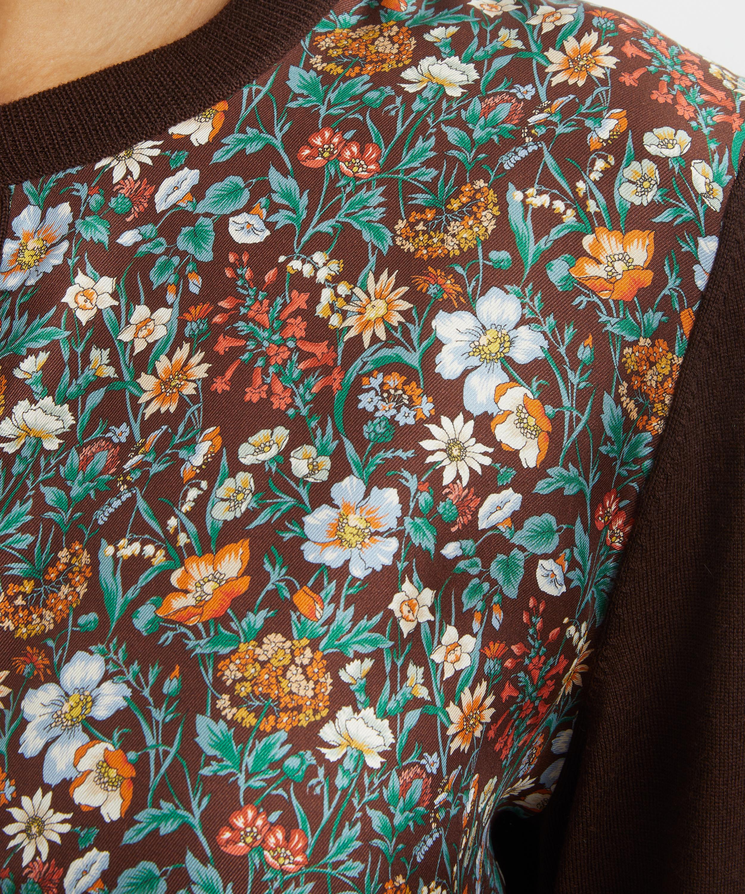 Liberty - Rachel Meadow Silk Panel Cardigan image number 4