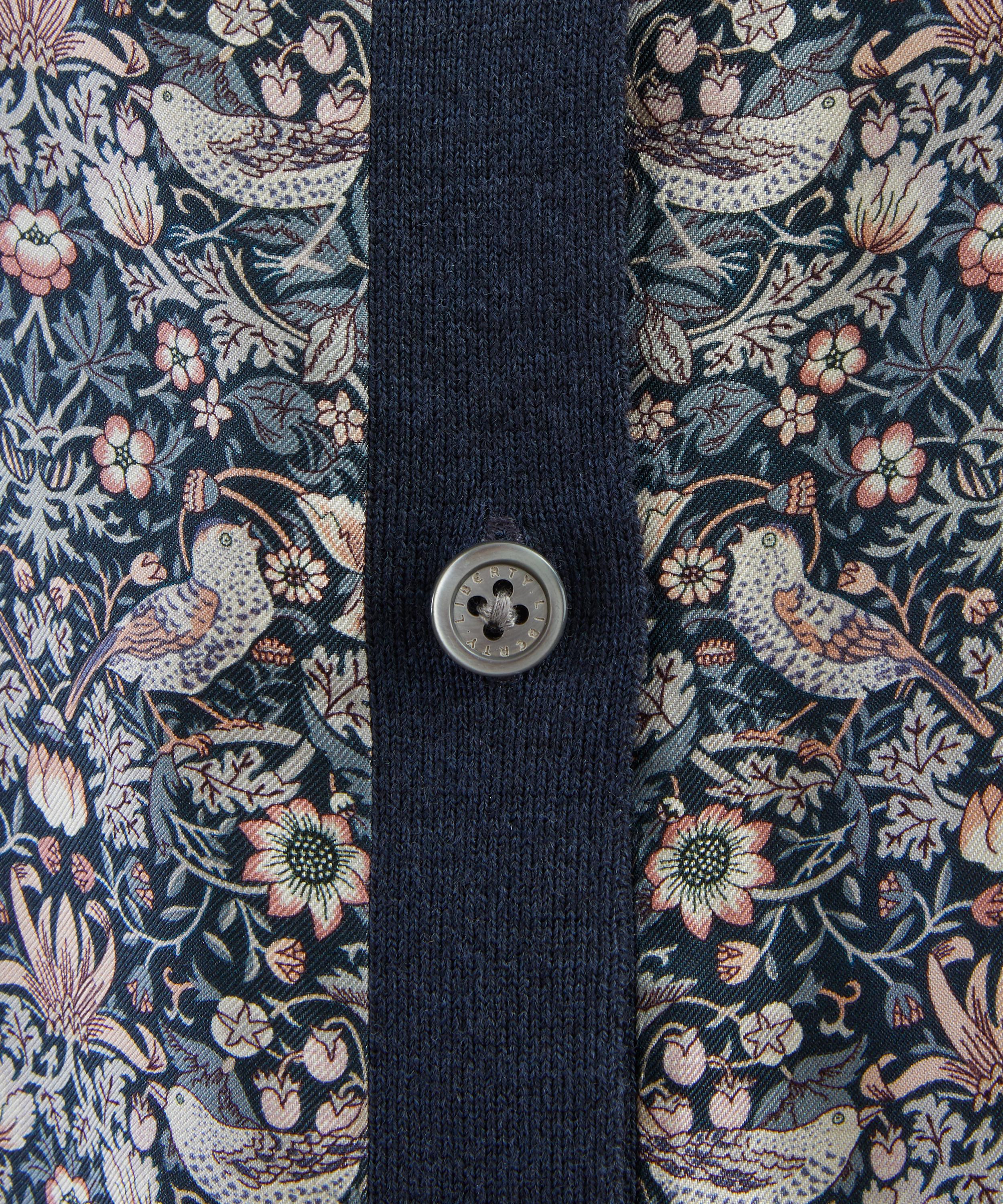 Liberty - Strawberry Thief Silk Panel Cardigan image number 4