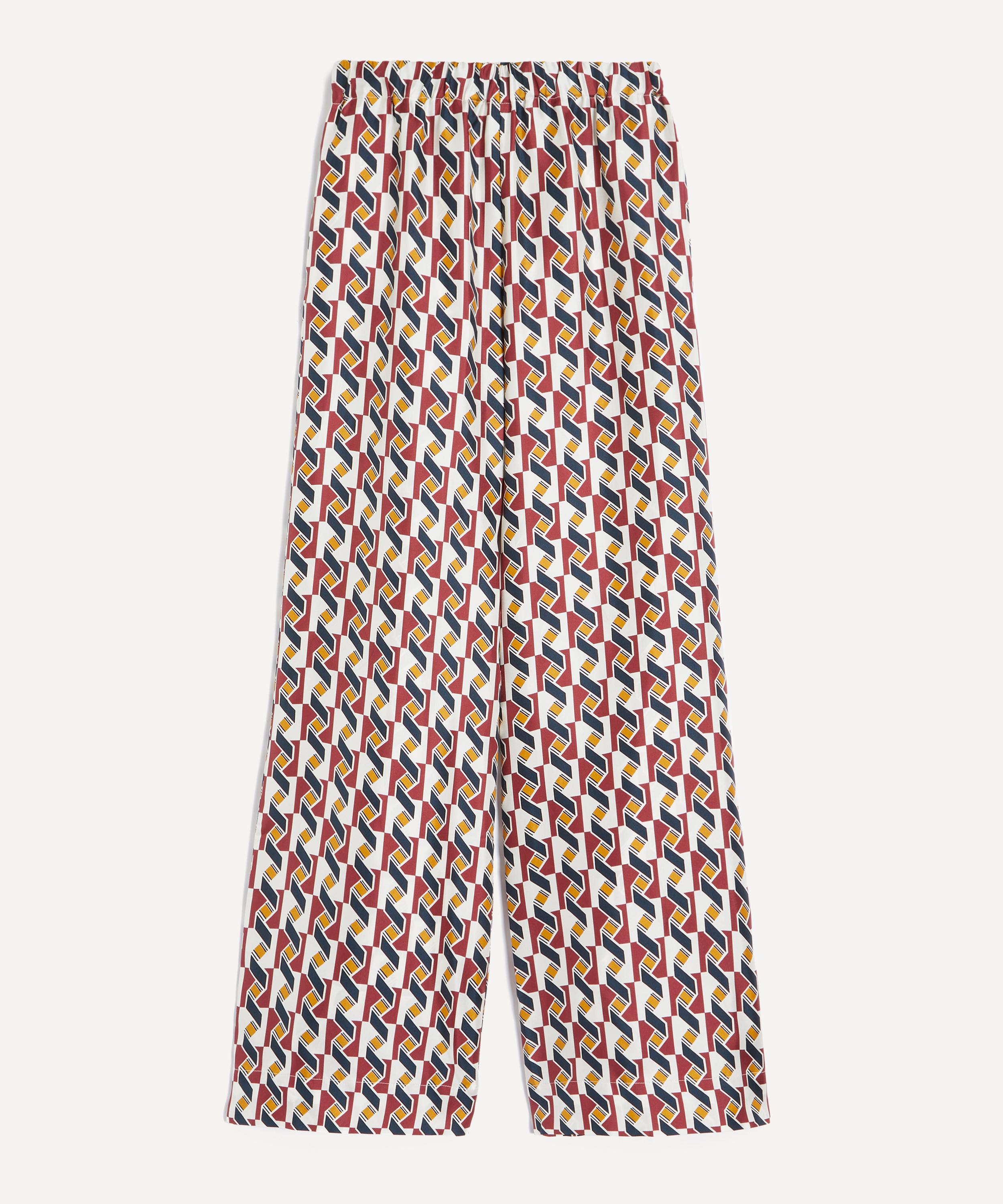 Liberty - Levens Terrace Silk Palazzo Trousers&nbsp; image number 0