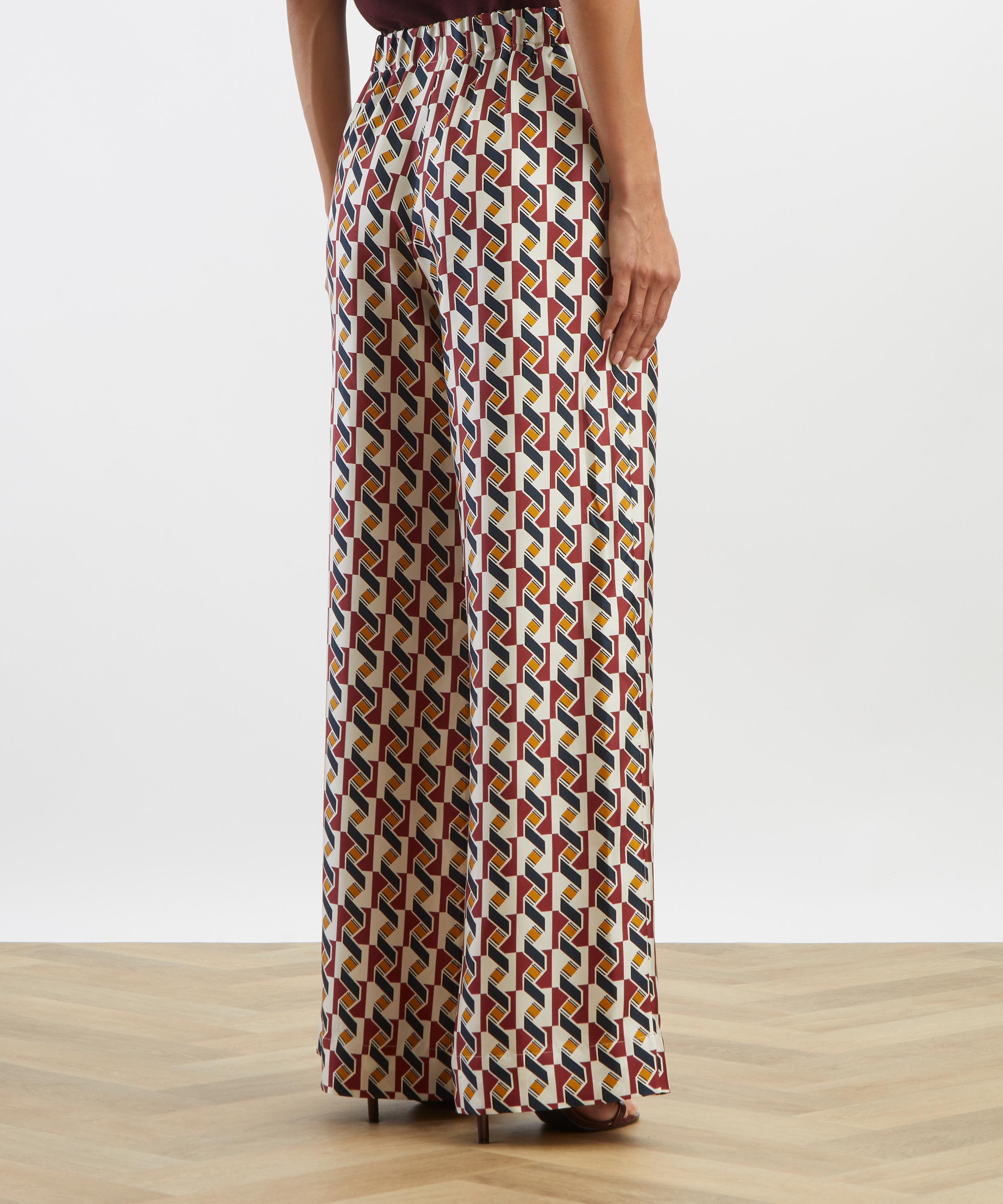 Liberty - Levens Terrace Silk Palazzo Trousers&nbsp; image number 3
