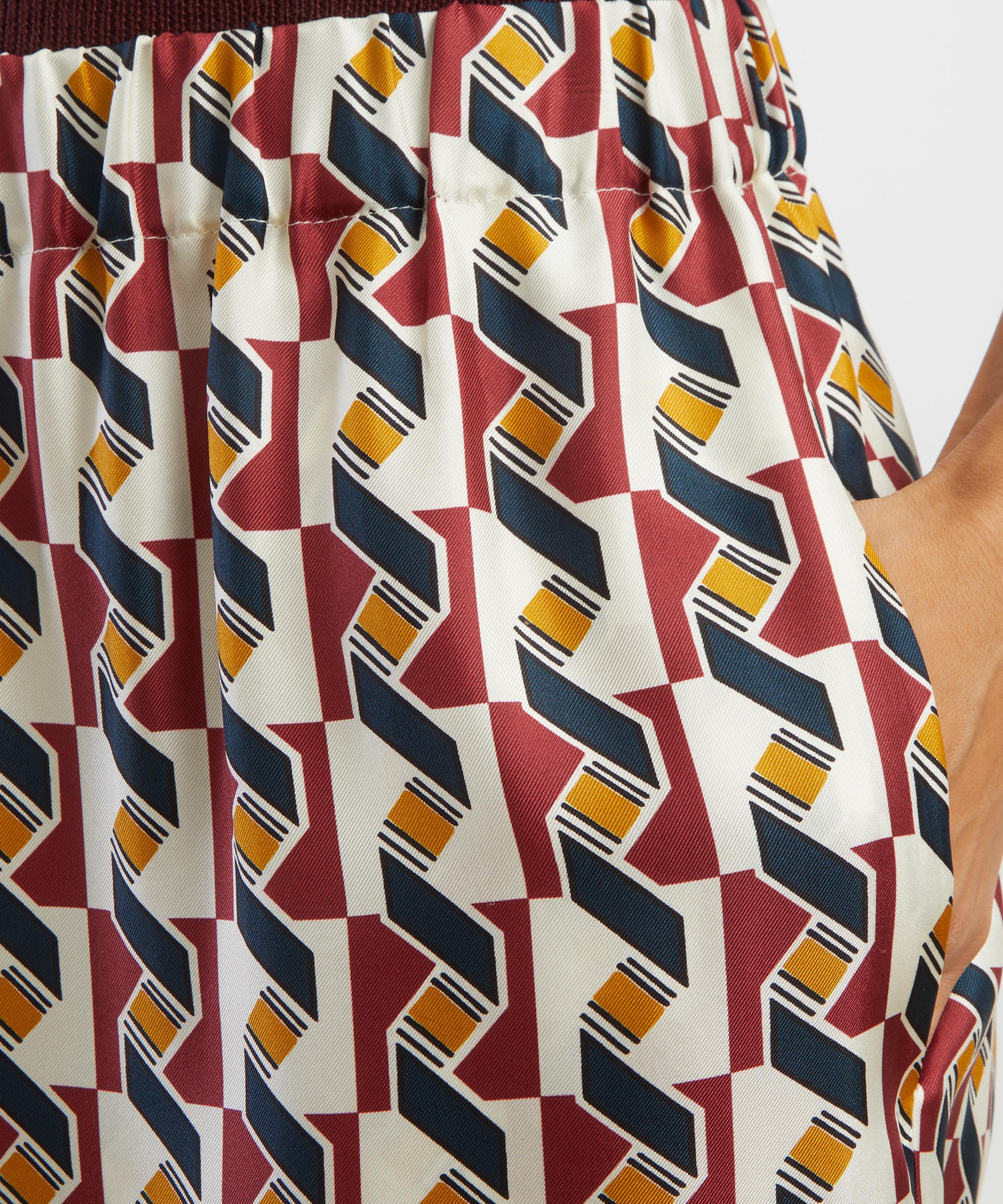Liberty - Levens Terrace Silk Palazzo Trousers&nbsp; image number 4