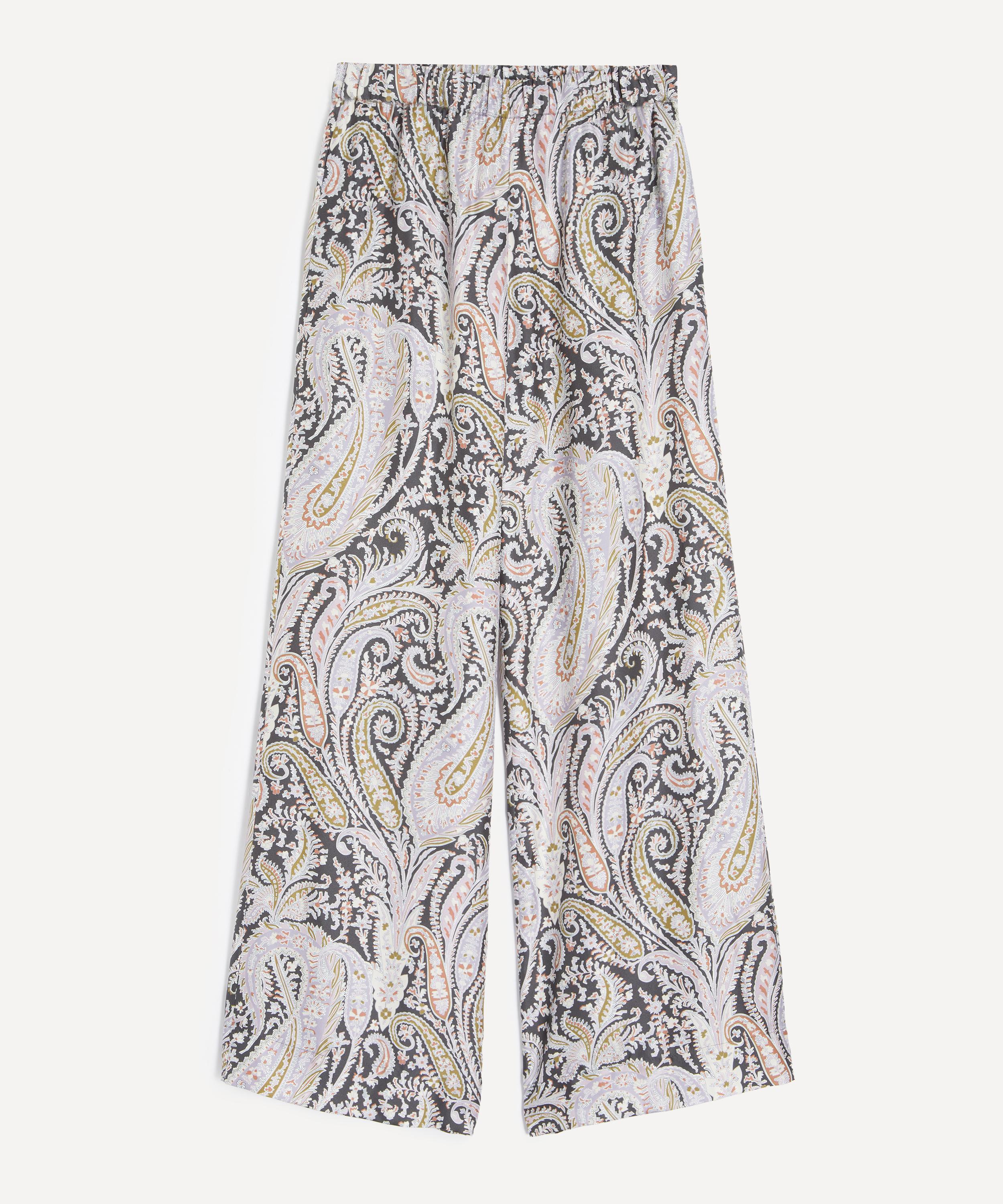 Liberty - Felix and Florence Silk Palazzo Trousers&nbsp; image number 0