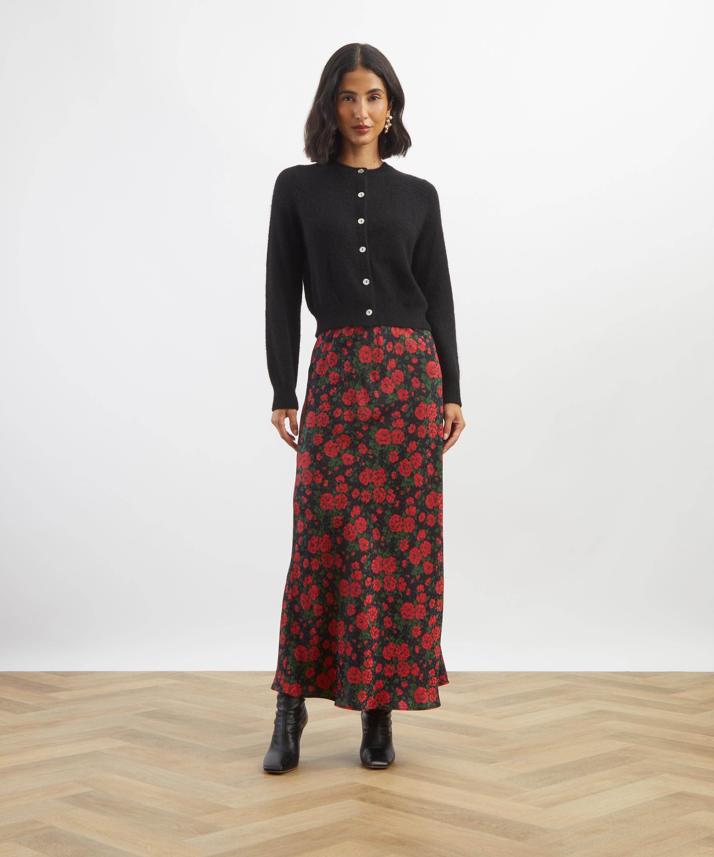 Liberty - Carline Rose Silk Slip Skirt image number 1