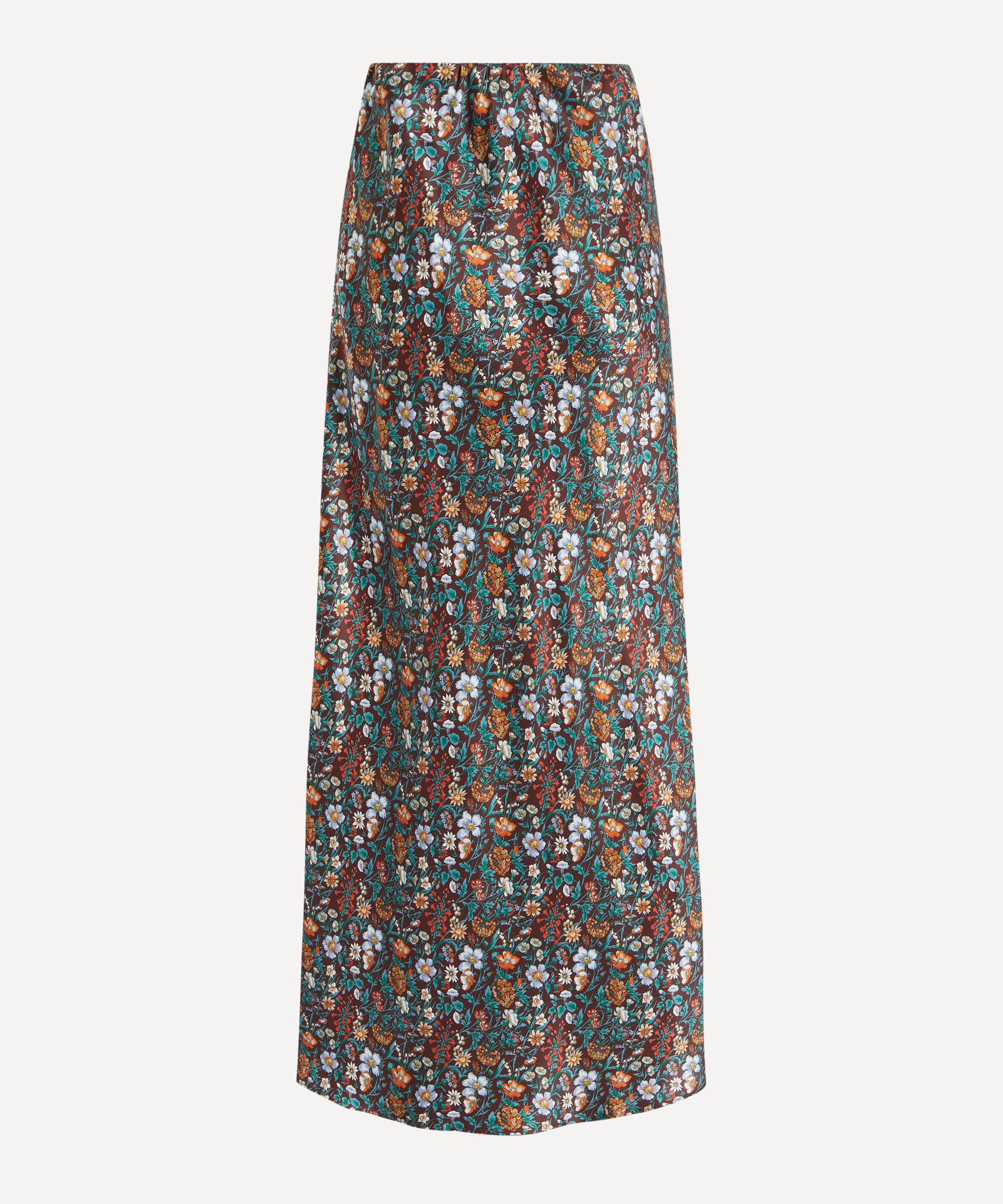 Liberty - Rachel Meadow Silk Slip Skirt image number 0