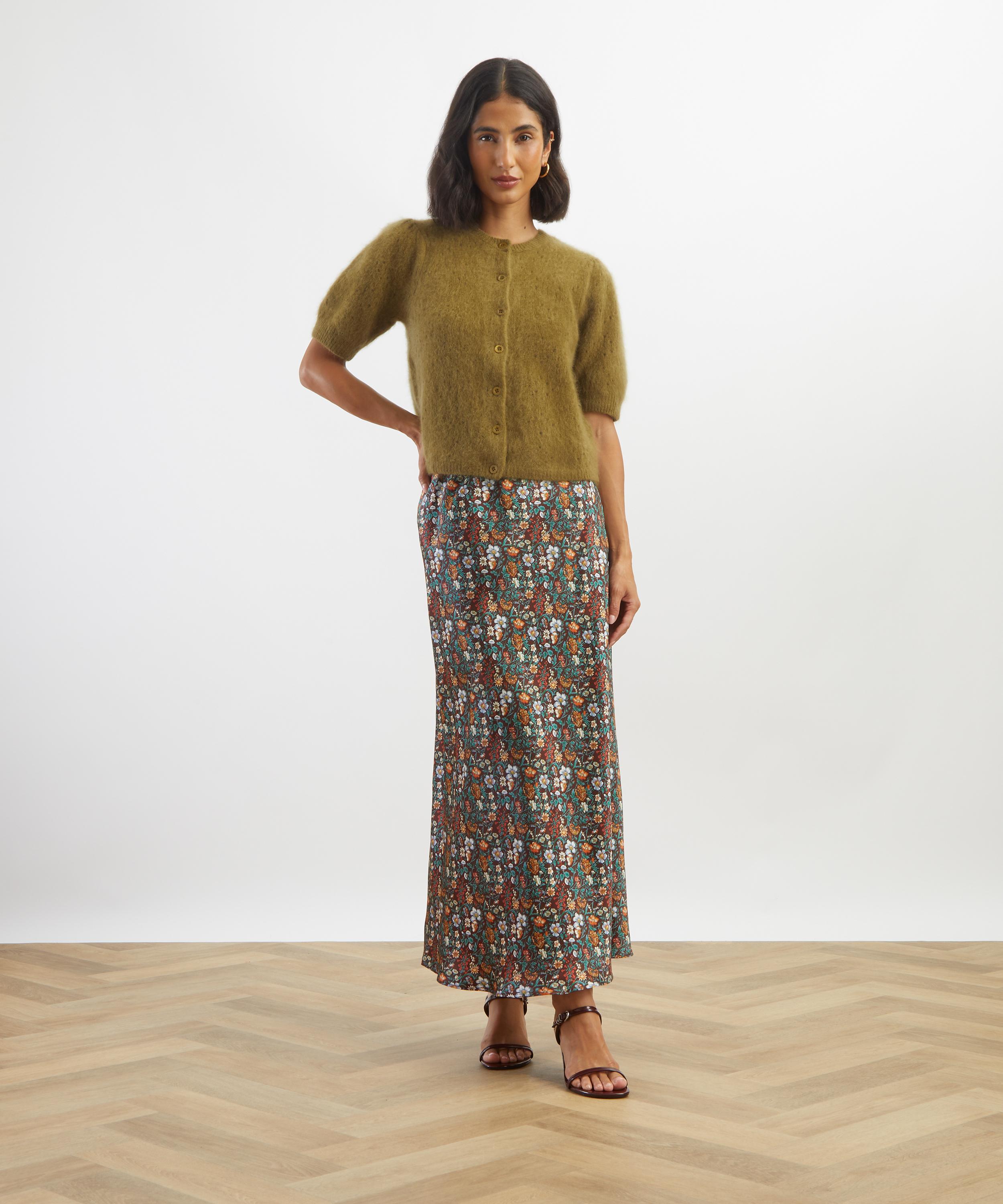 Liberty - Rachel Meadow Silk Slip Skirt image number 1