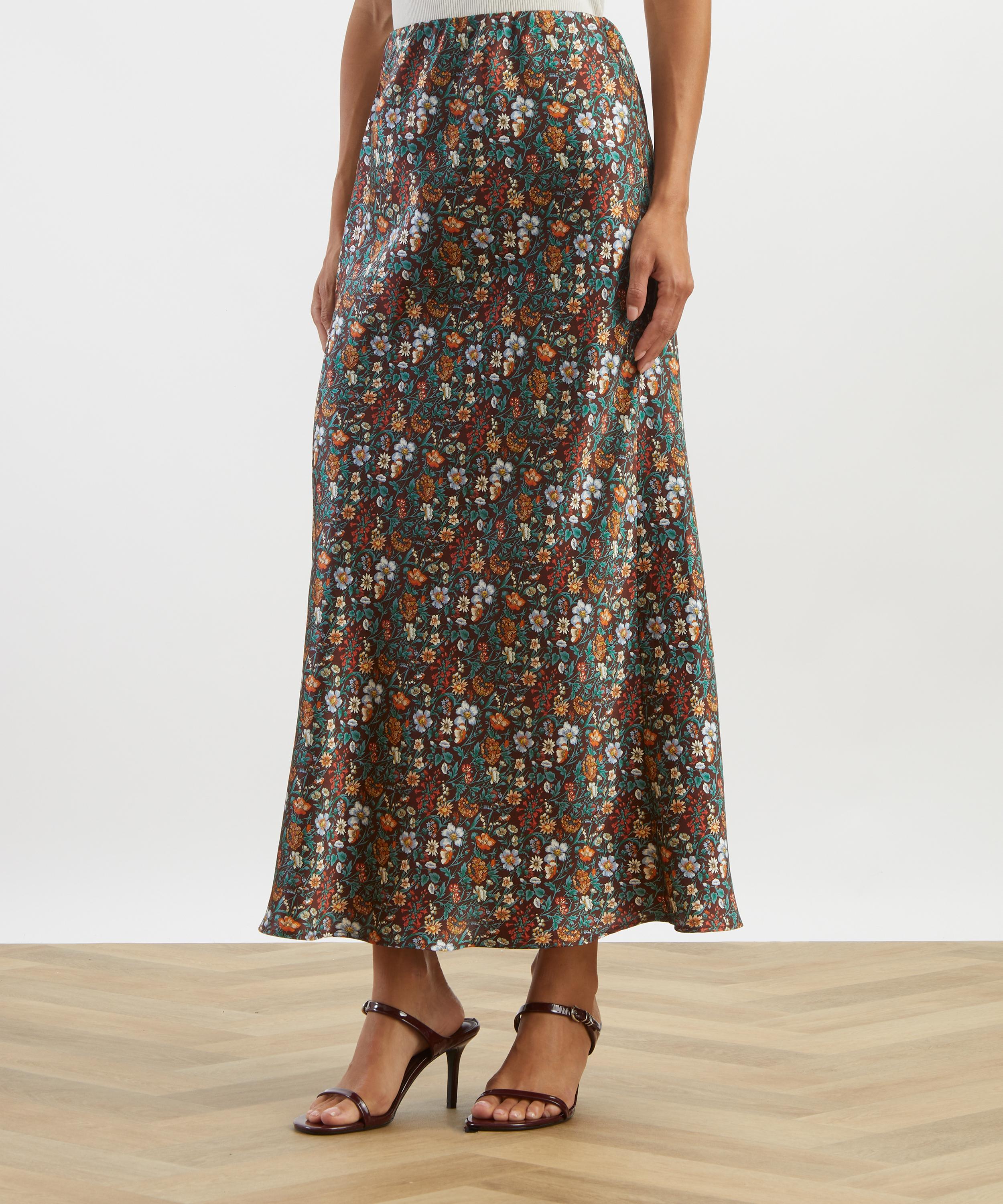 Liberty - Rachel Meadow Silk Slip Skirt image number 2