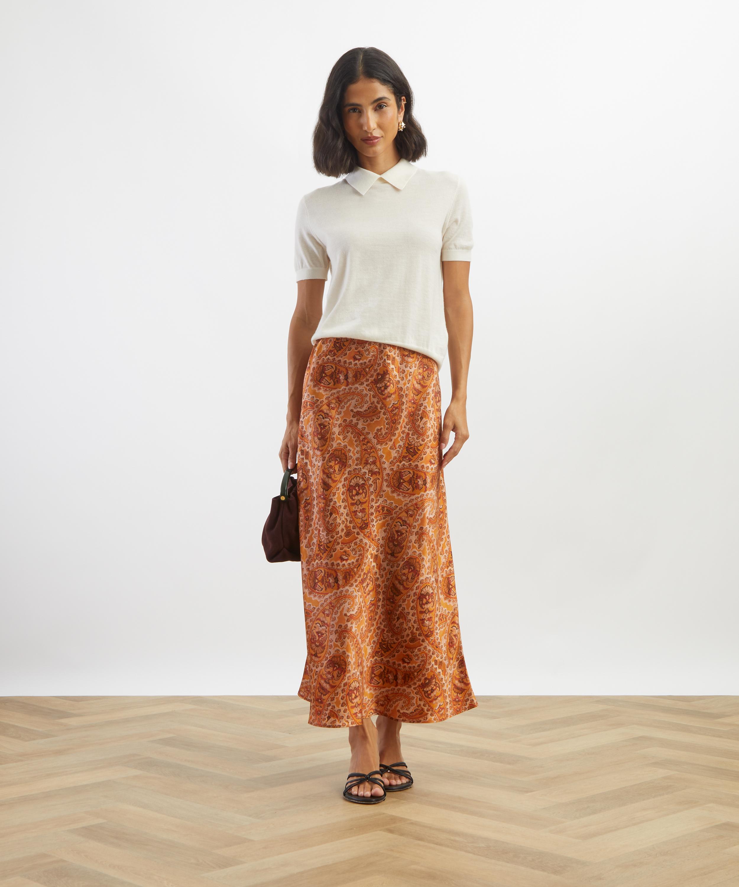 Liberty - Mr Hunt Silk Slip Skirt image number 1