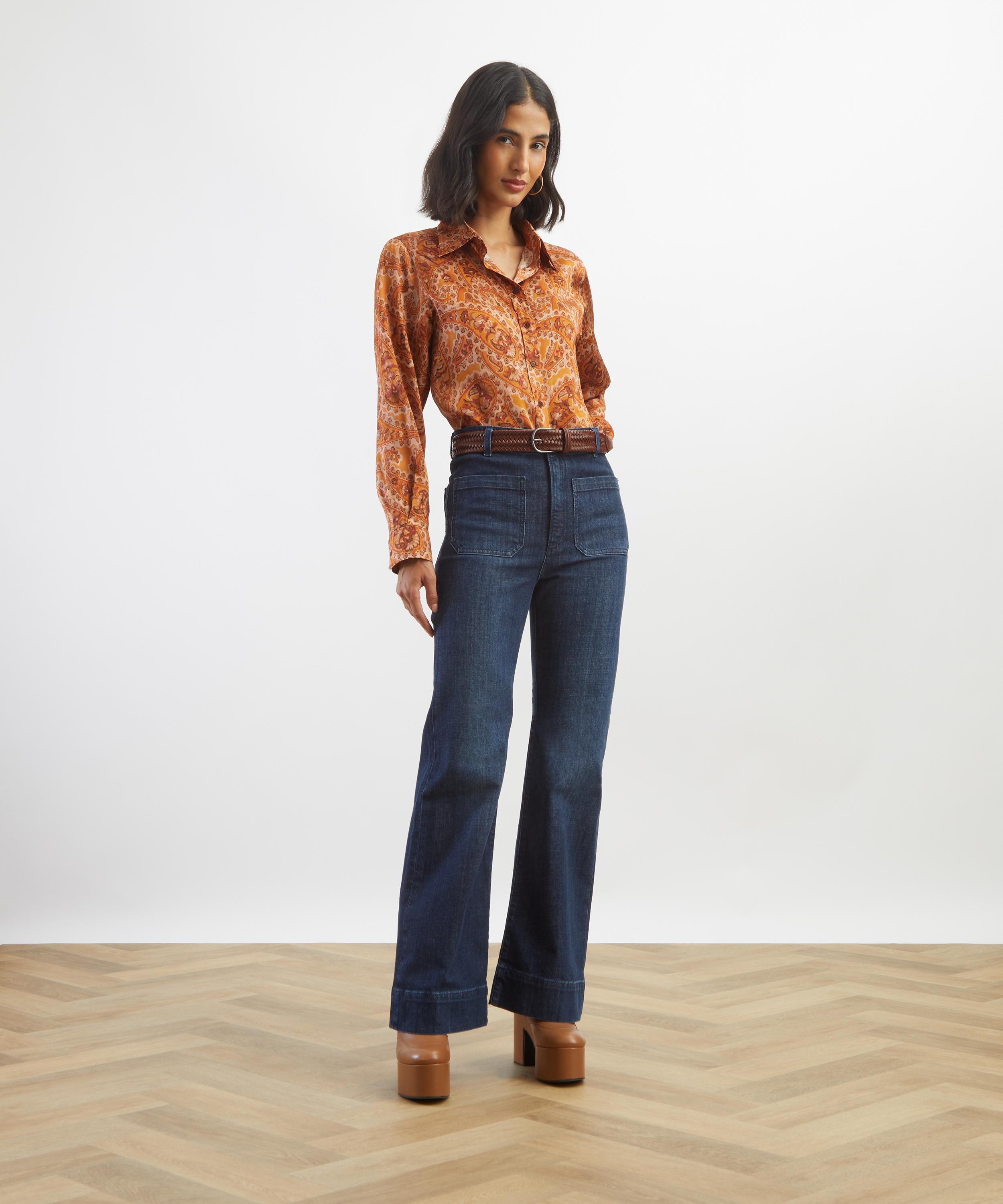 Liberty - Mr Hunt Relaxed Silk Shirt&nbsp; image number 1