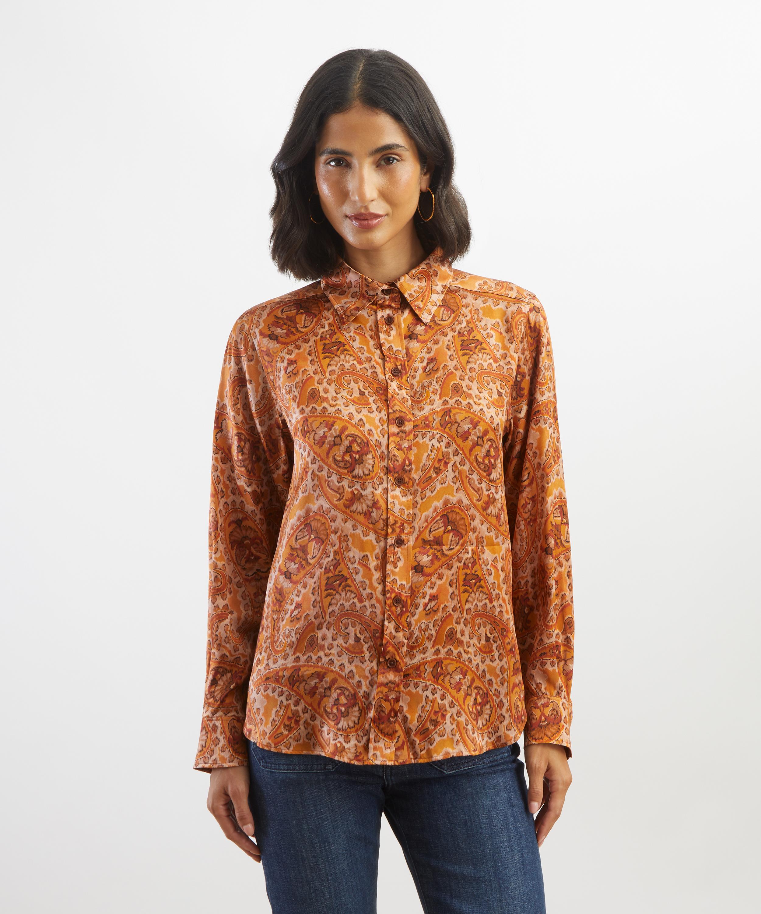 Liberty - Mr Hunt Relaxed Silk Shirt&nbsp; image number 2
