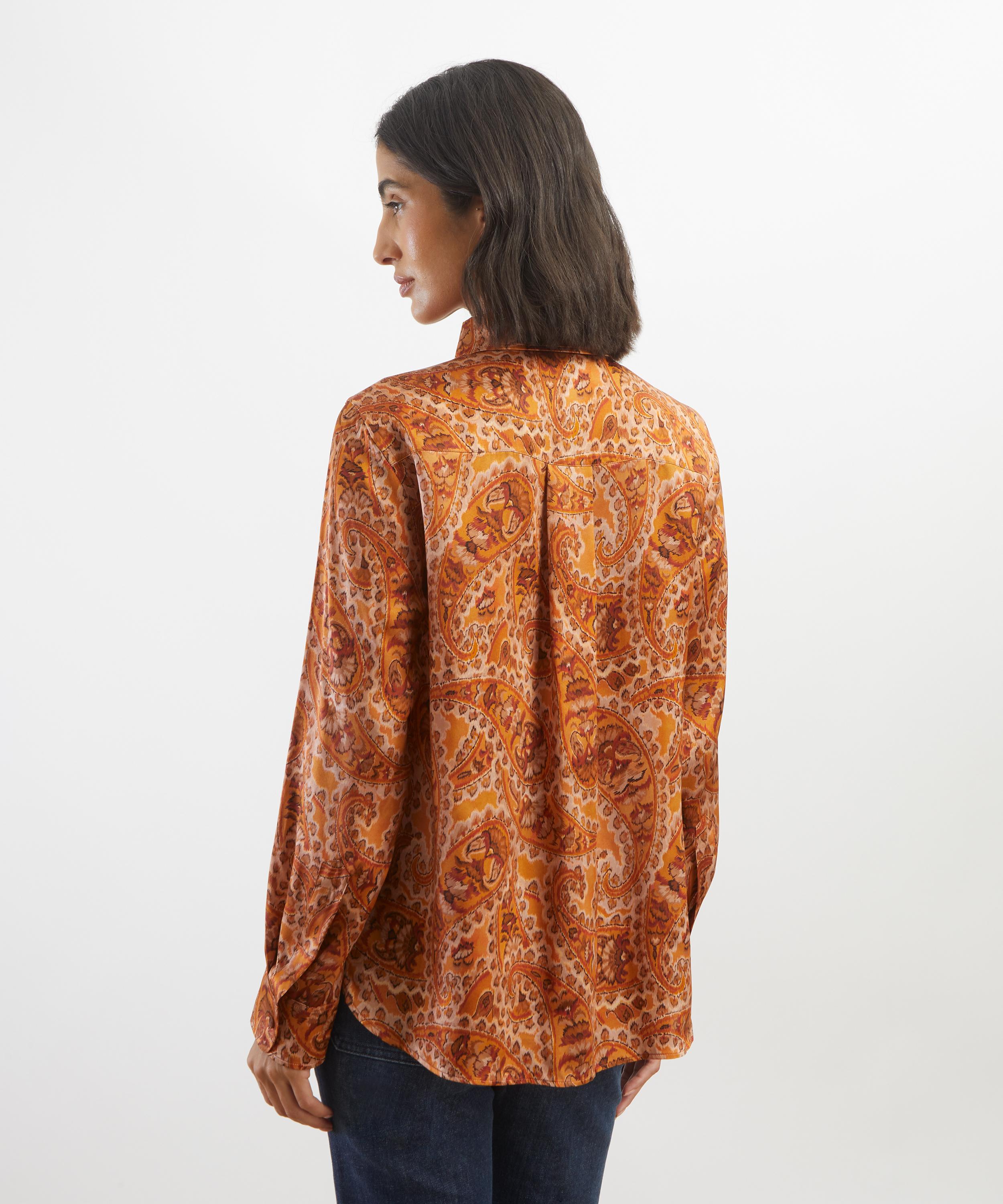 Liberty - Mr Hunt Relaxed Silk Shirt&nbsp; image number 3