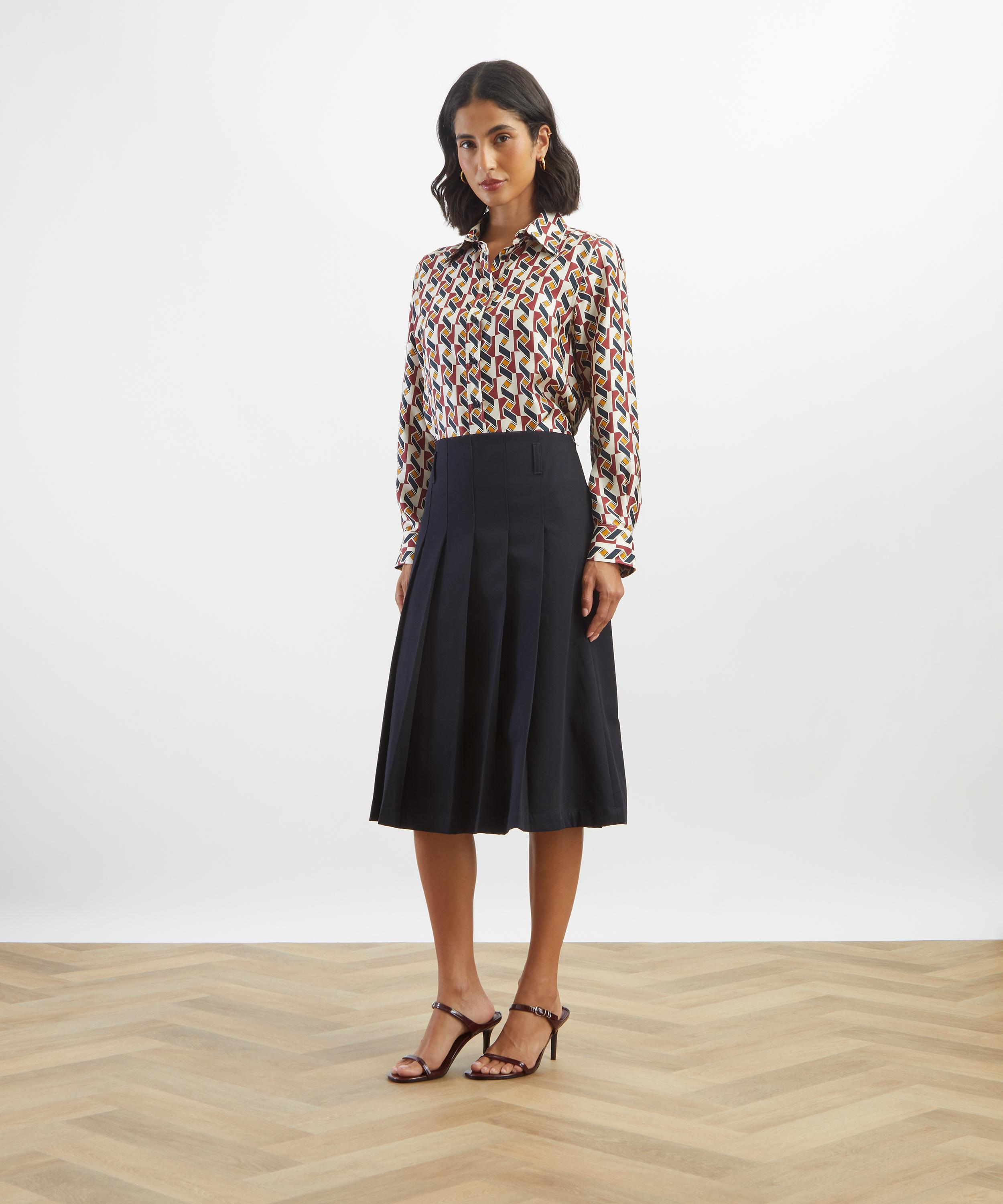 Liberty - Levens Terrace Relaxed Silk Shirt image number 1