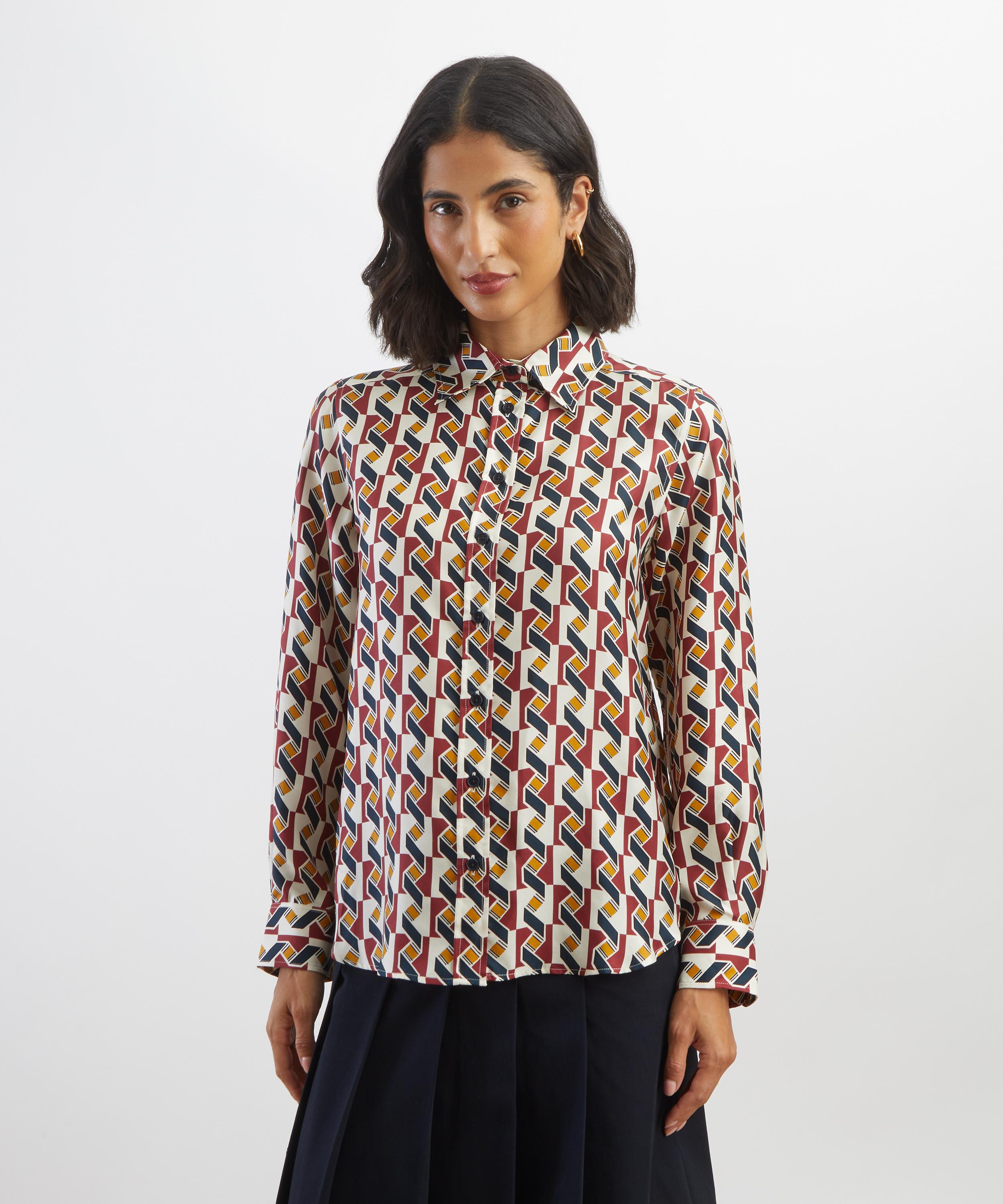 Liberty - Levens Terrace Relaxed Silk Shirt image number 2