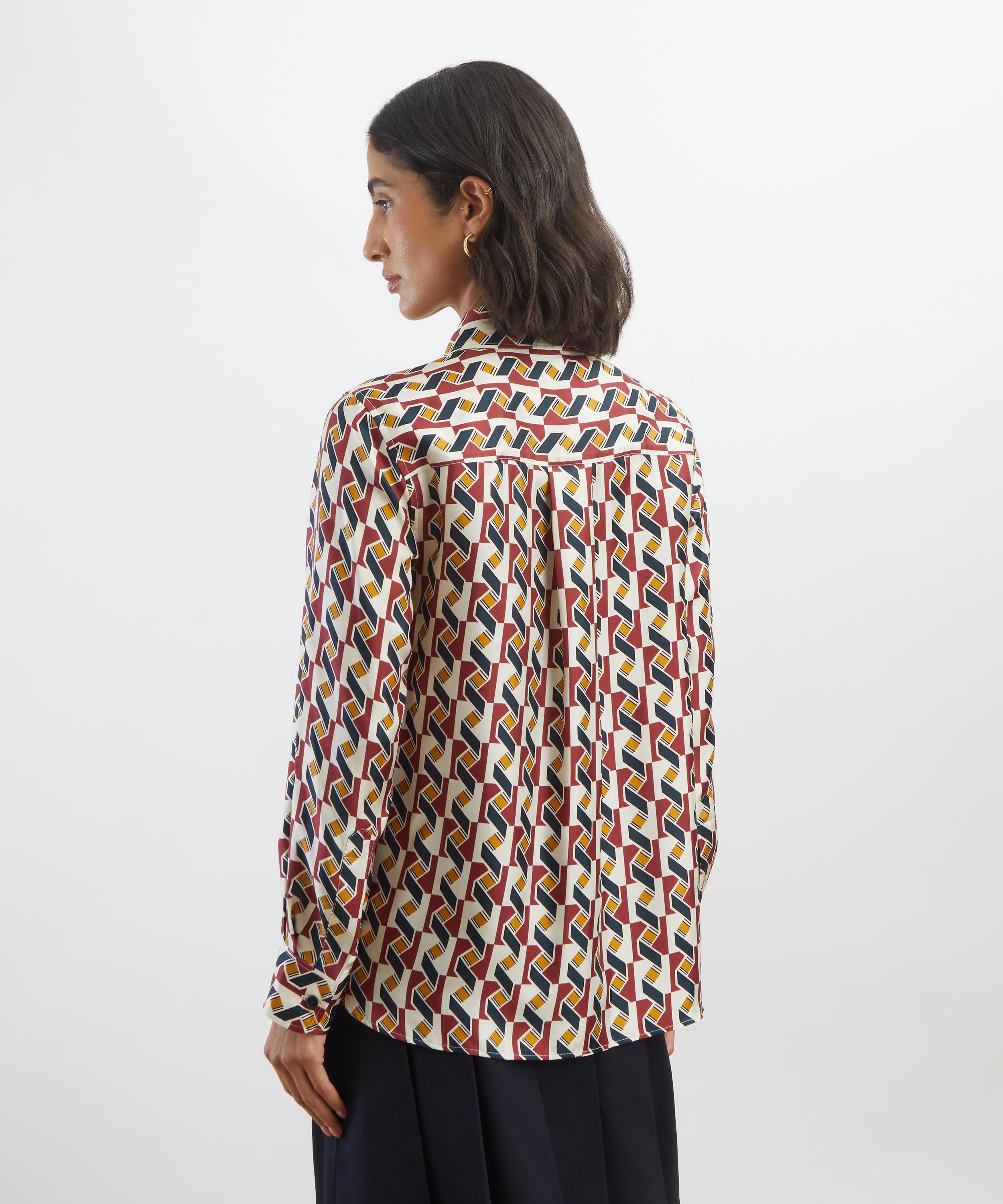 Liberty - Levens Terrace Relaxed Silk Shirt image number 3