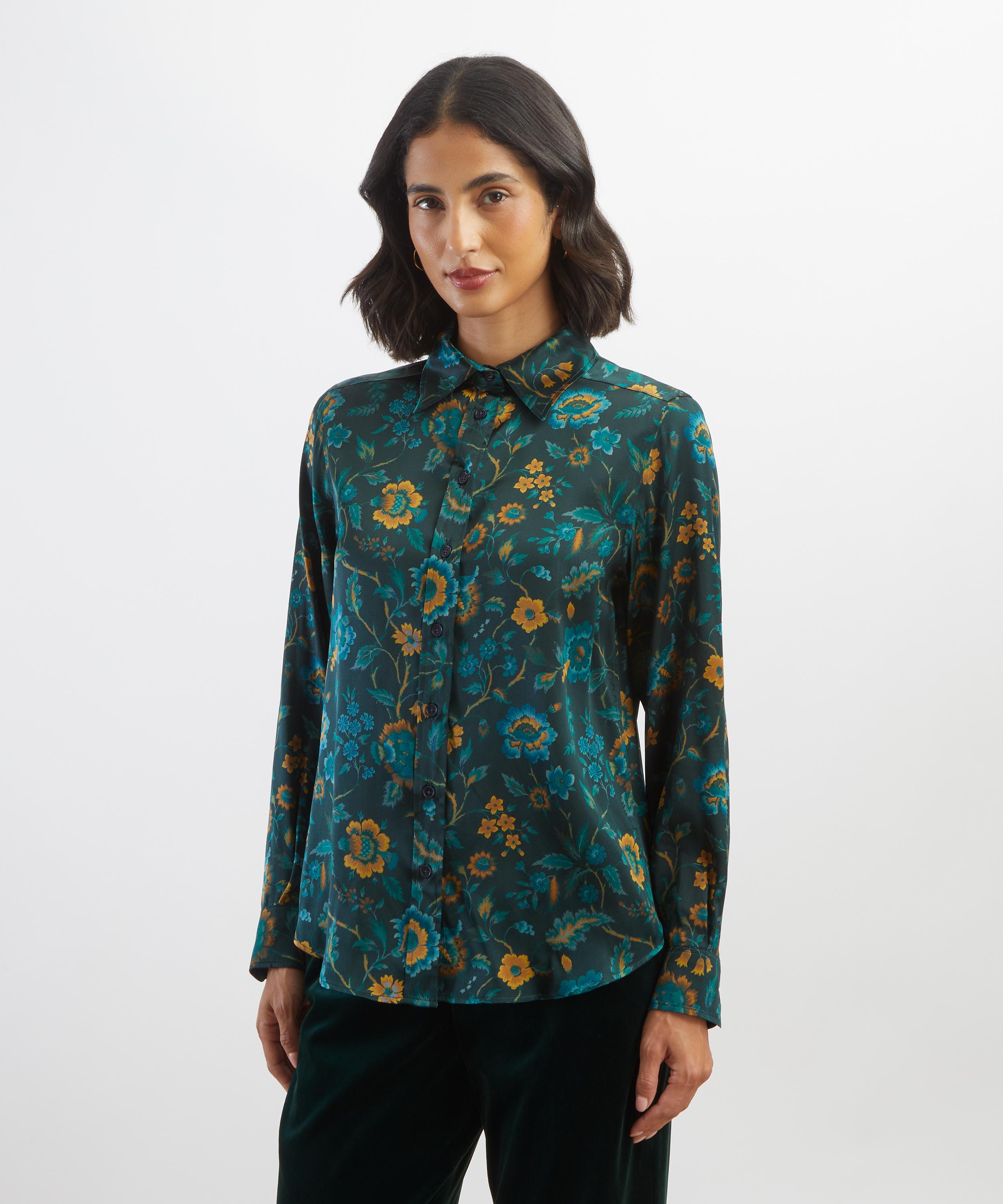 Liberty - Lena Belle Relaxed Silk Shirt&nbsp; image number 2