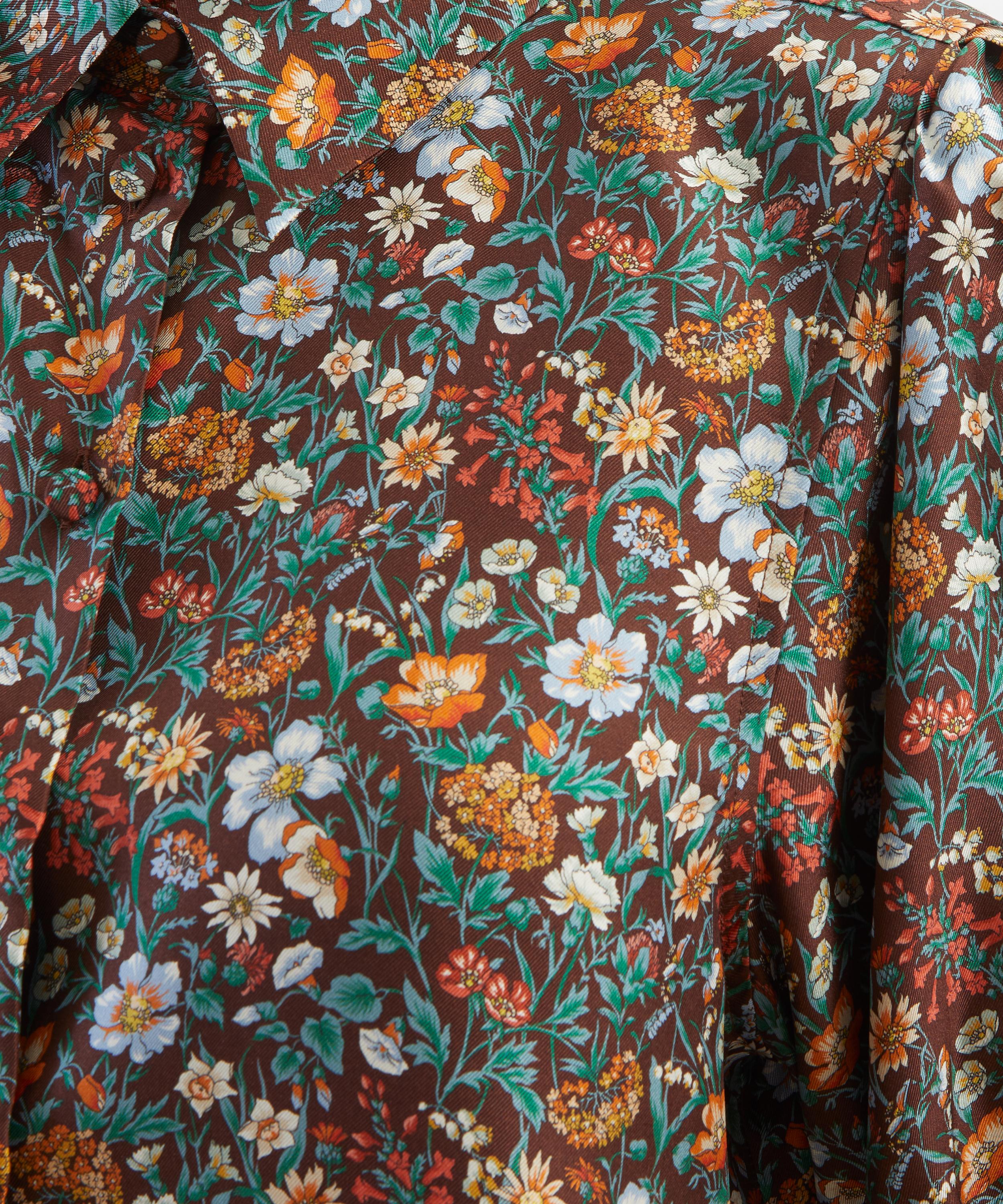 Liberty - Rachel Meadow Silk Puff-Sleeve Shirt&nbsp; image number 4