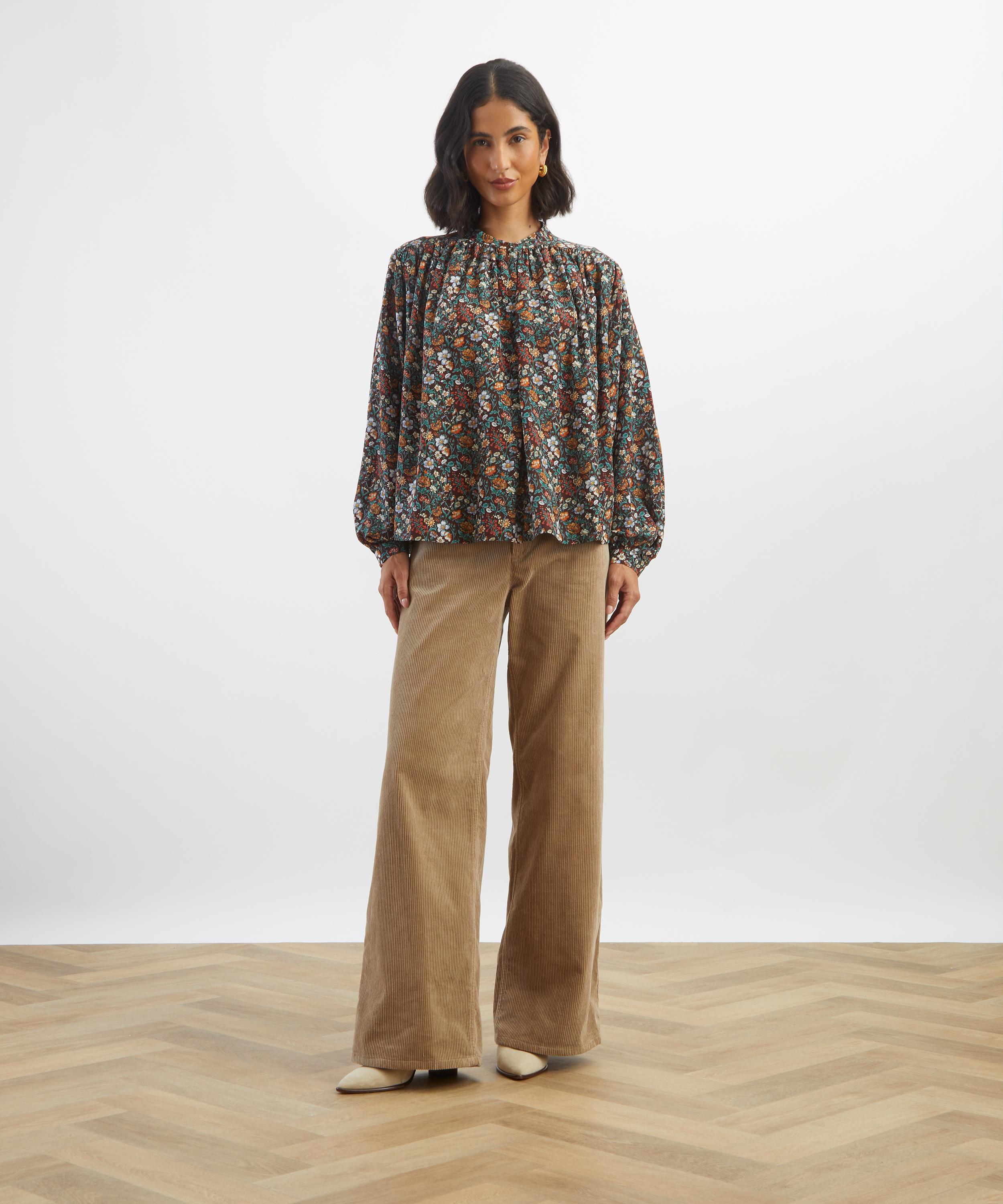 Liberty - Rachel Meadow Silk Boho Shirt&nbsp; image number 1