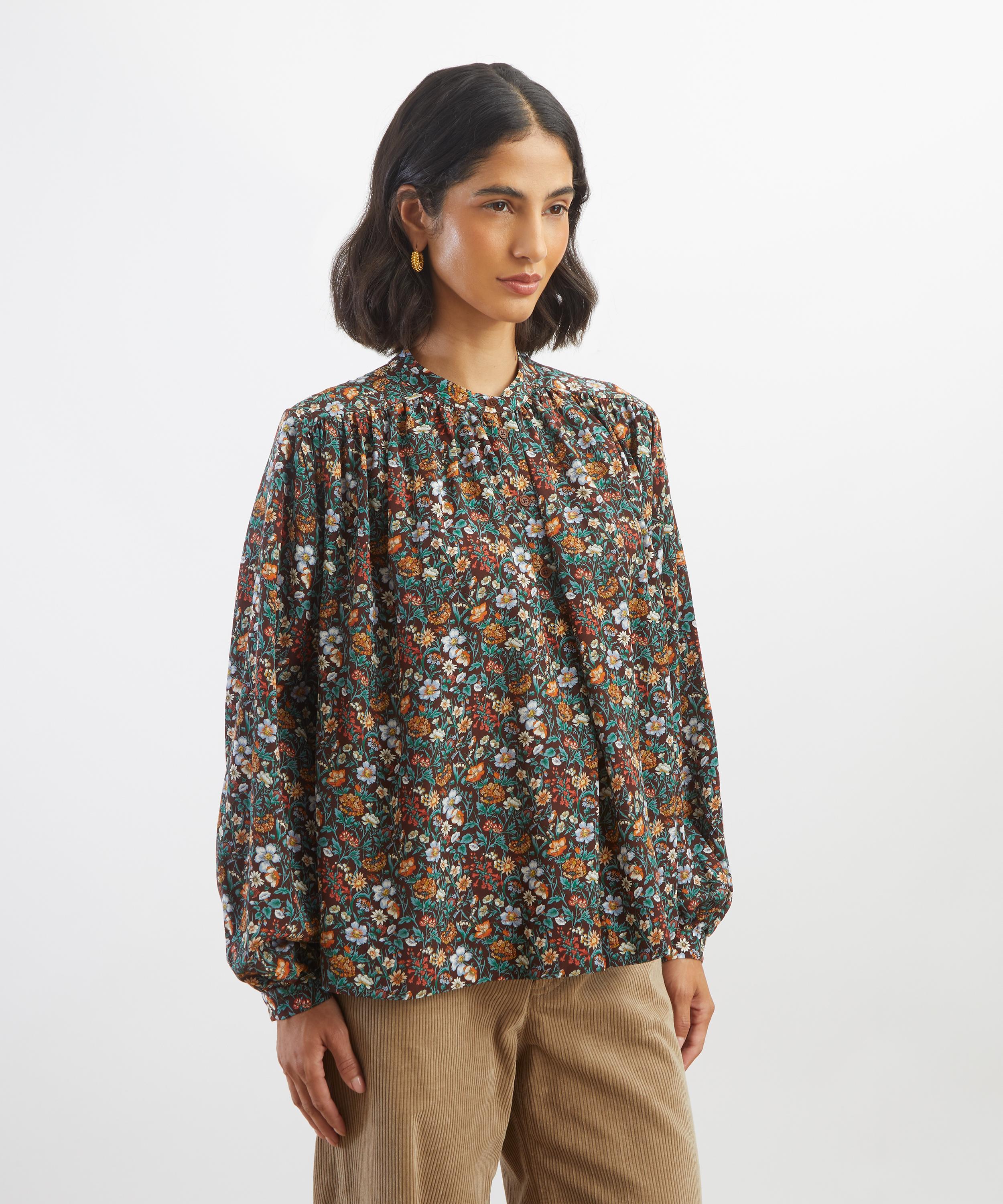 Liberty - Rachel Meadow Silk Boho Shirt&nbsp; image number 2