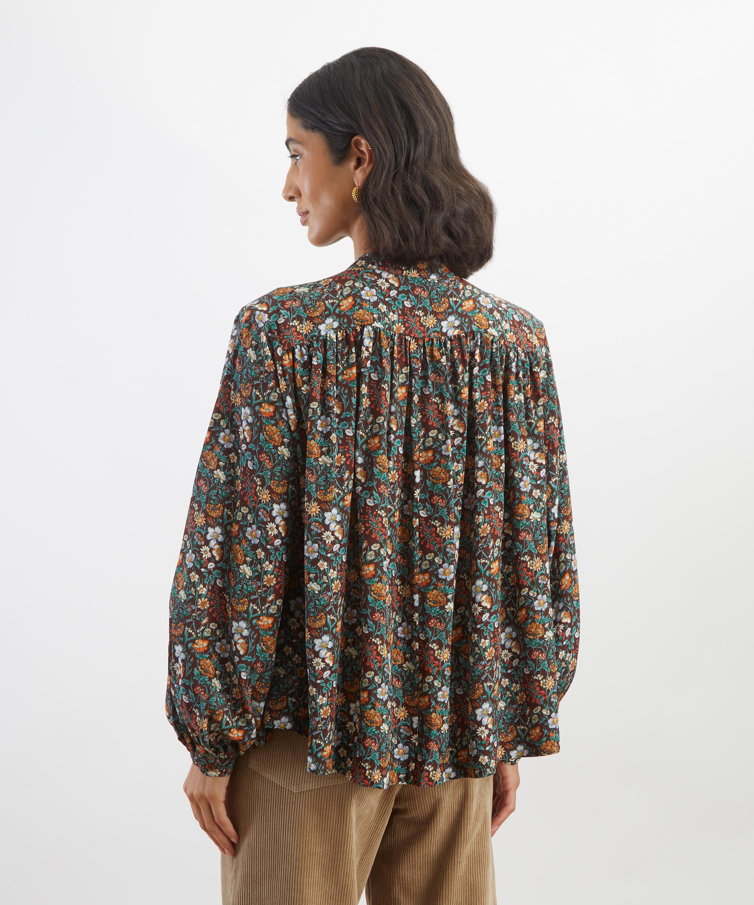 Liberty - Rachel Meadow Silk Boho Shirt&nbsp; image number 3