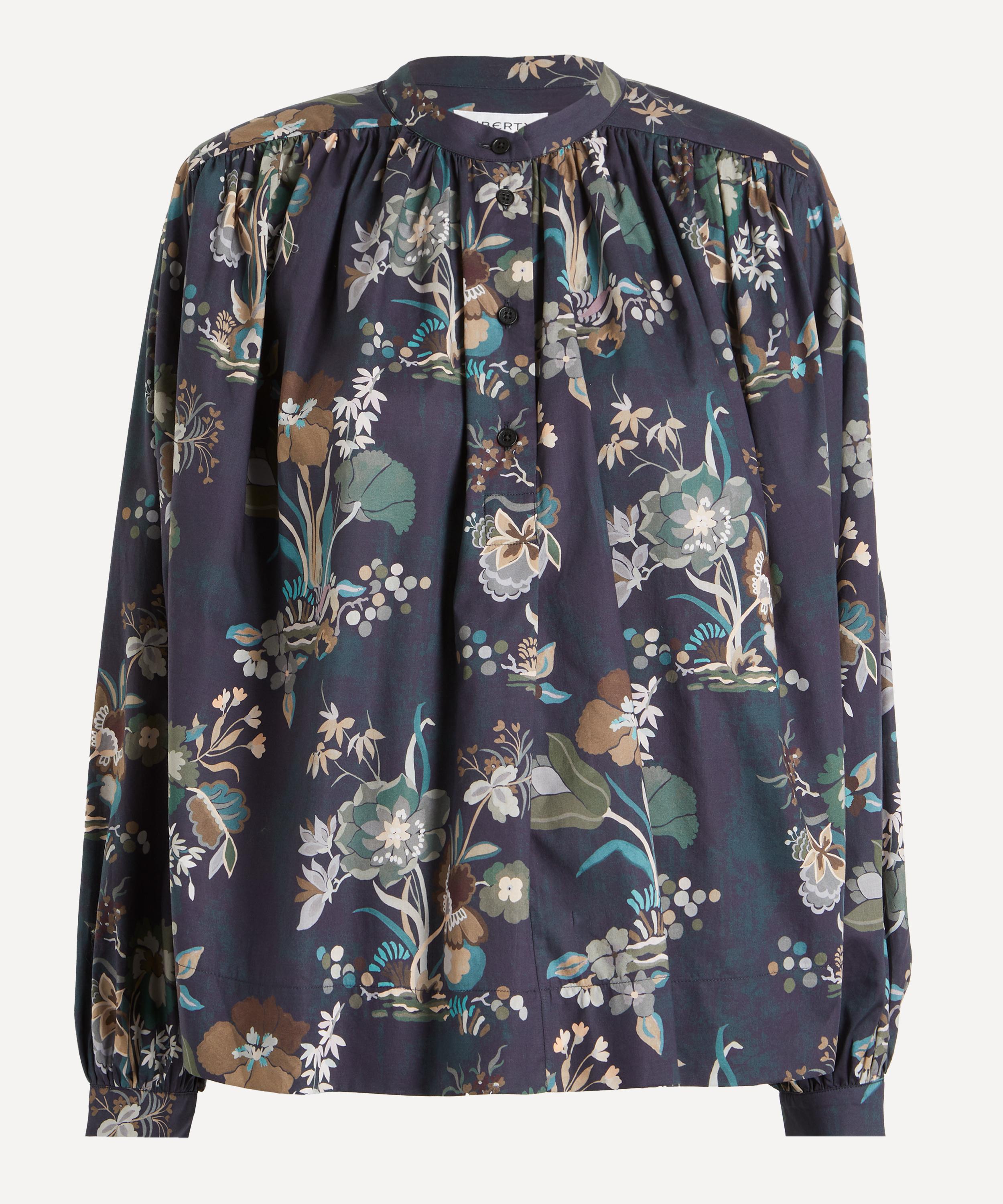 Liberty - Kanazawa Flowers Silk Boho Shirt&nbsp; image number 0