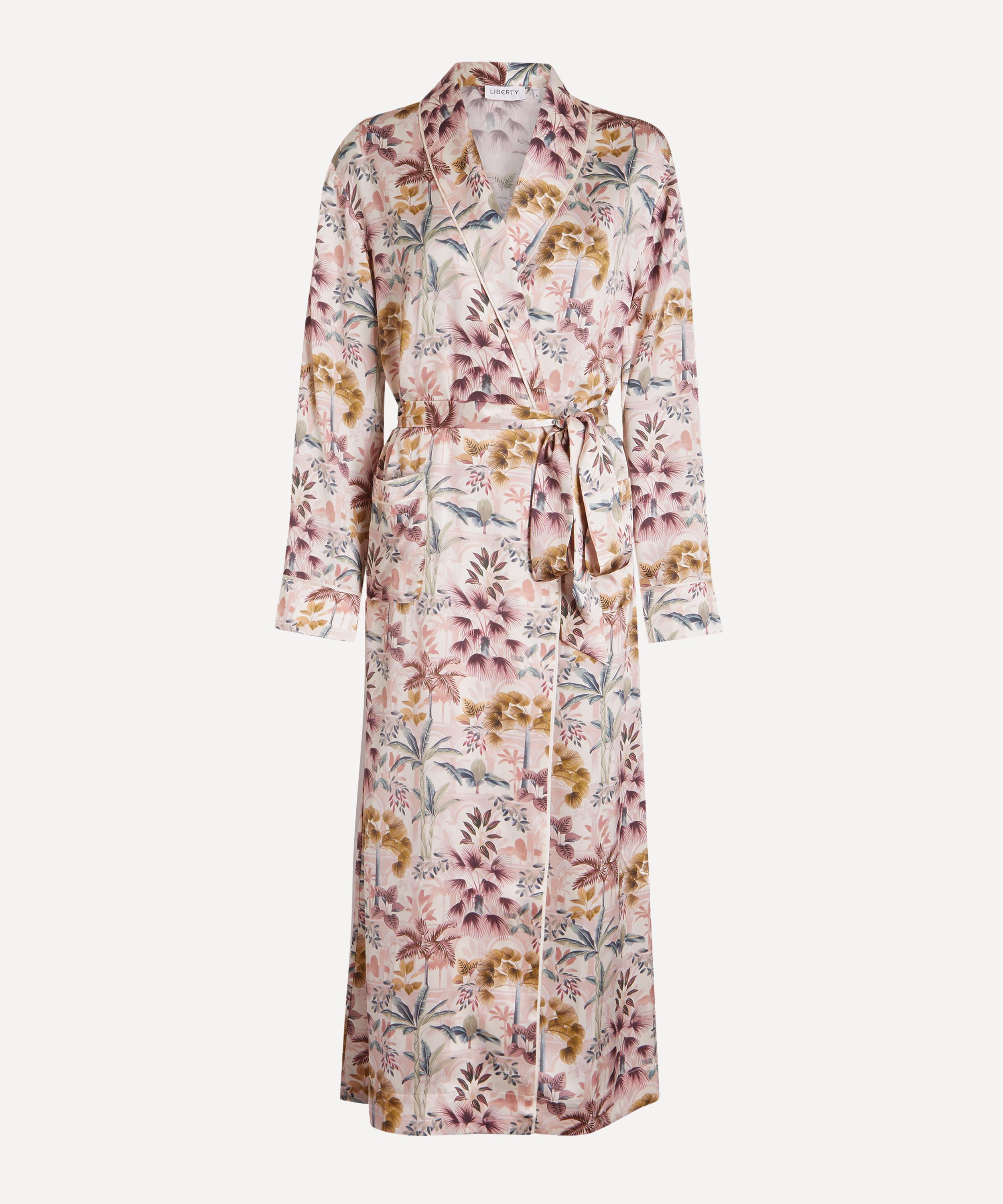 Liberty - Tropical Babylon Silk-Satin Robe&nbsp;