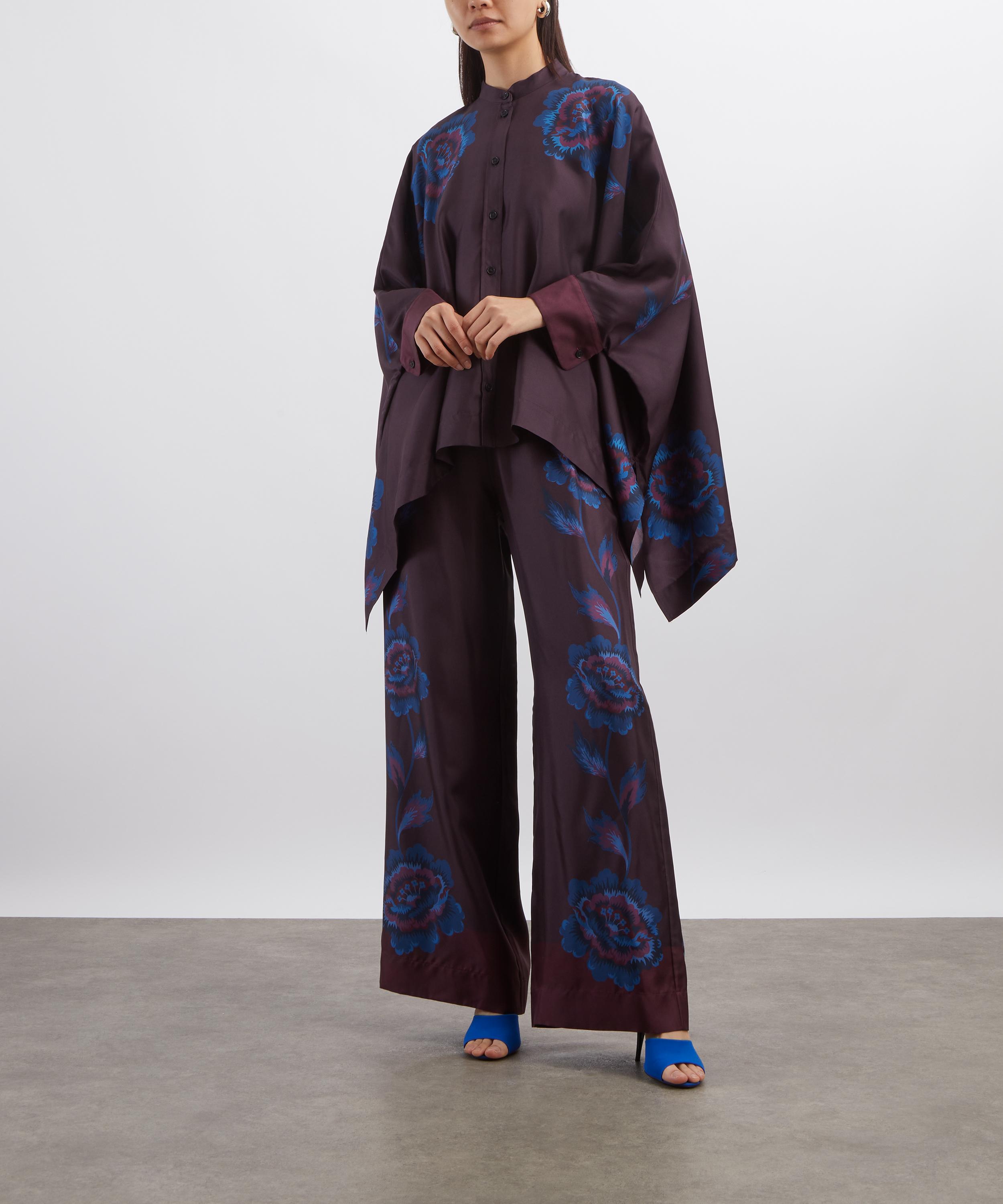 Liberty - Lena Belle Placement Silk Scarf Shirt&nbsp; image number 1