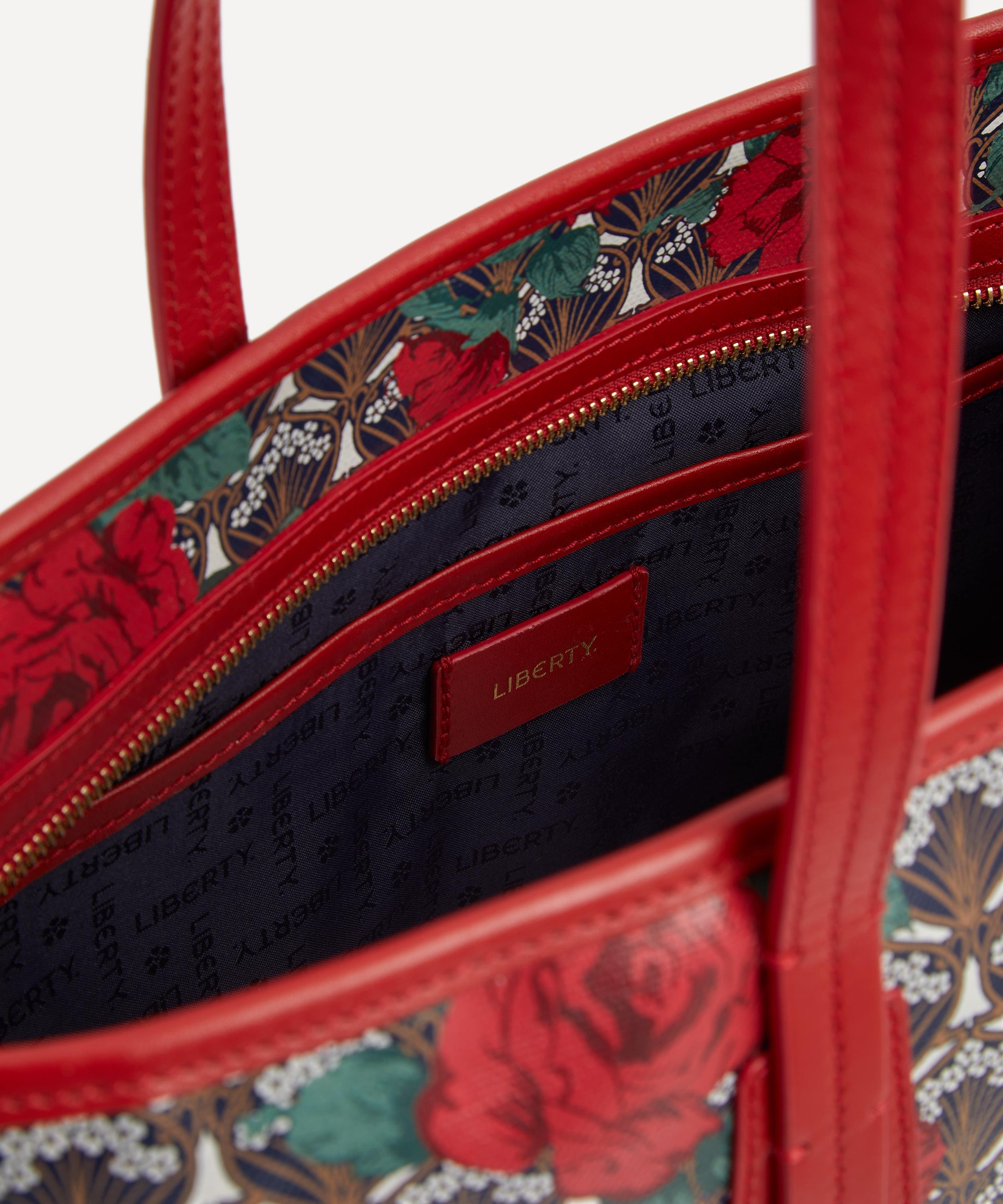 Liberty - Iphis Carline Rose Zipped Little Marlborough Tote Bag image number 4