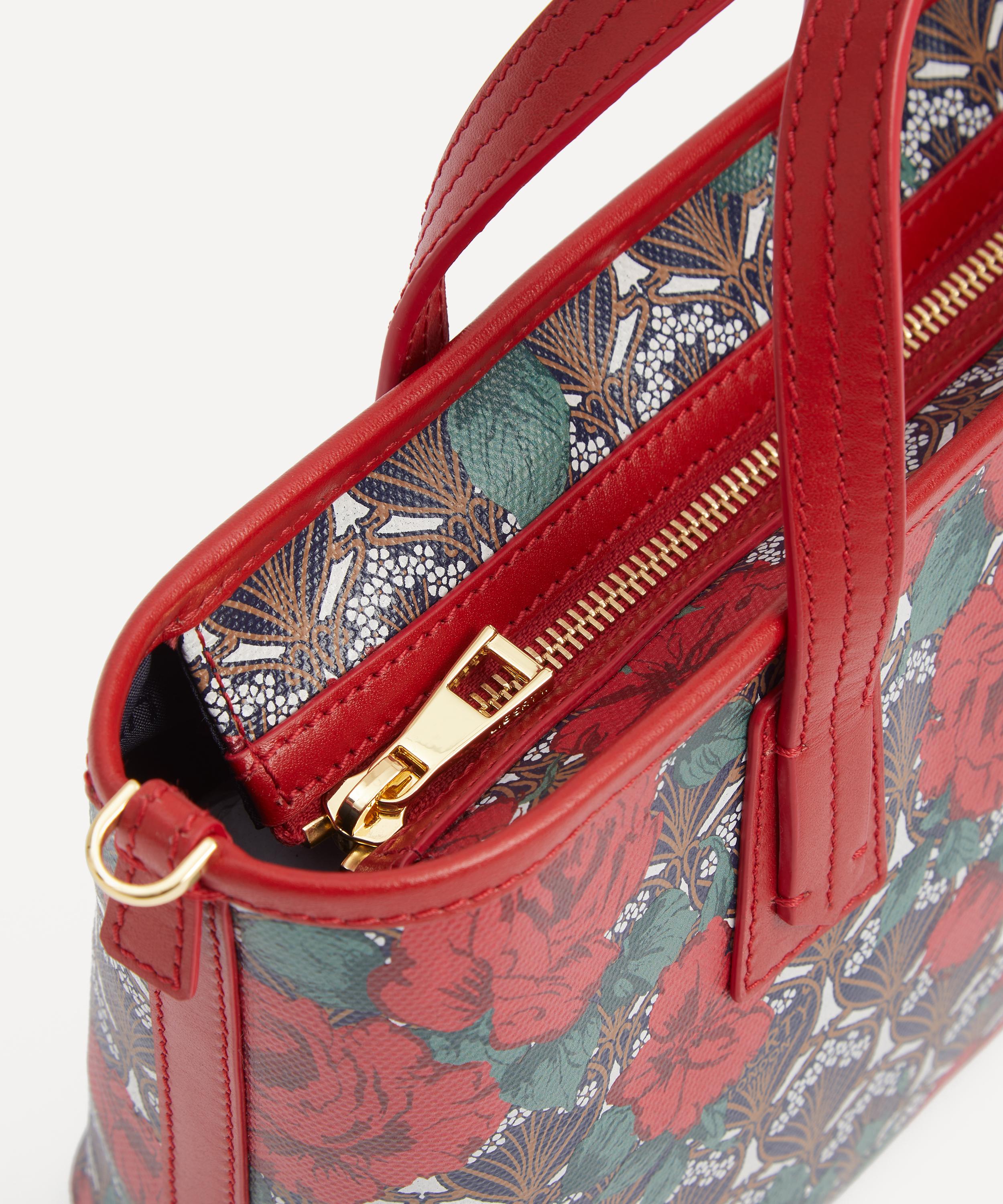 Liberty - Iphis Carline Rose Zipped Mini Marlborough Tote Bag image number 3