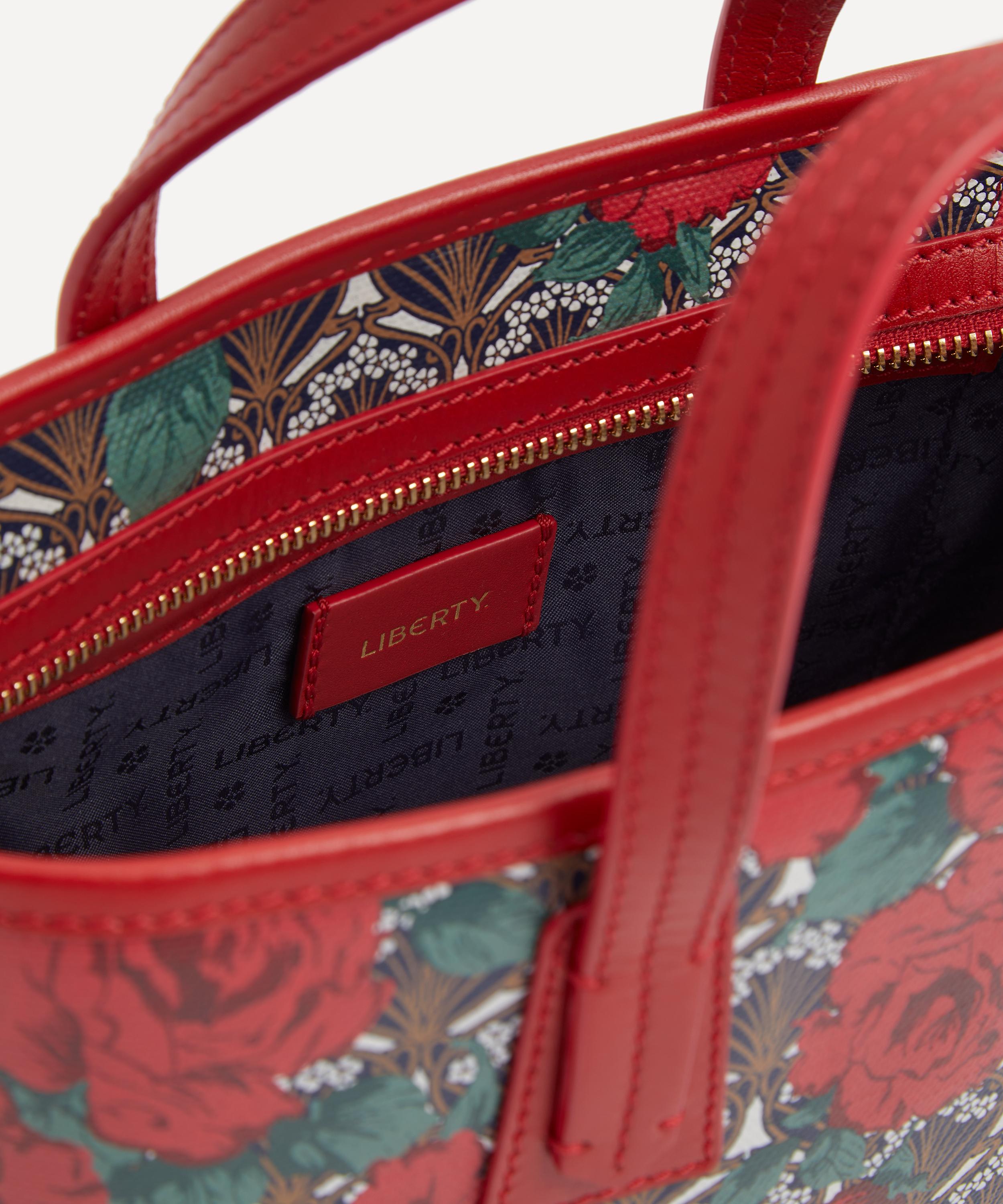 Liberty - Iphis Carline Rose Zipped Mini Marlborough Tote Bag image number 4
