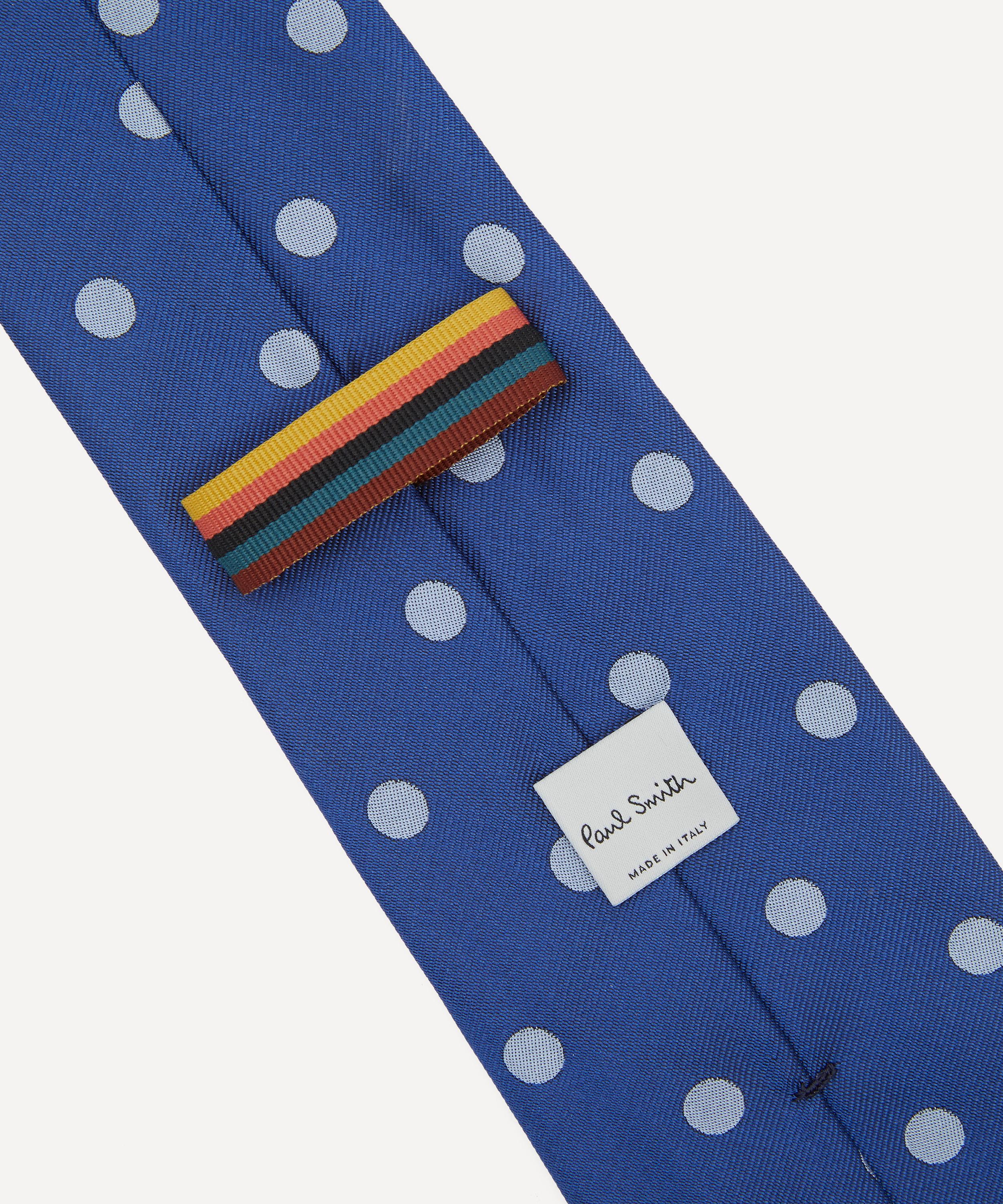 Paul Smith - Blue Two-Tone Polka Dot Silk Tie image number 2