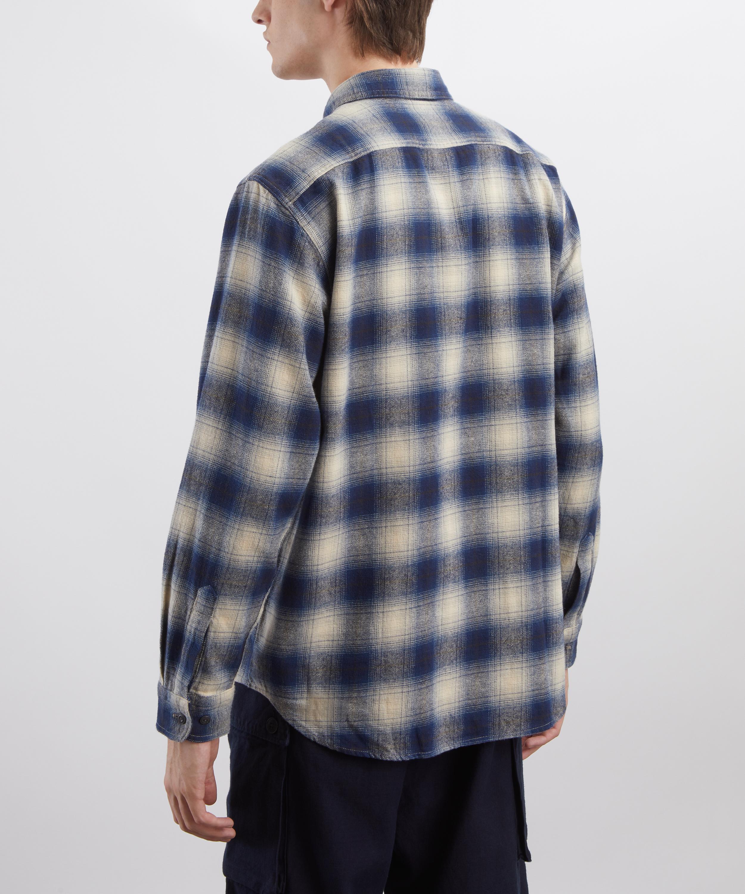 Nudie Jeans - Julian Checked Blue Worker Shirt image number 3