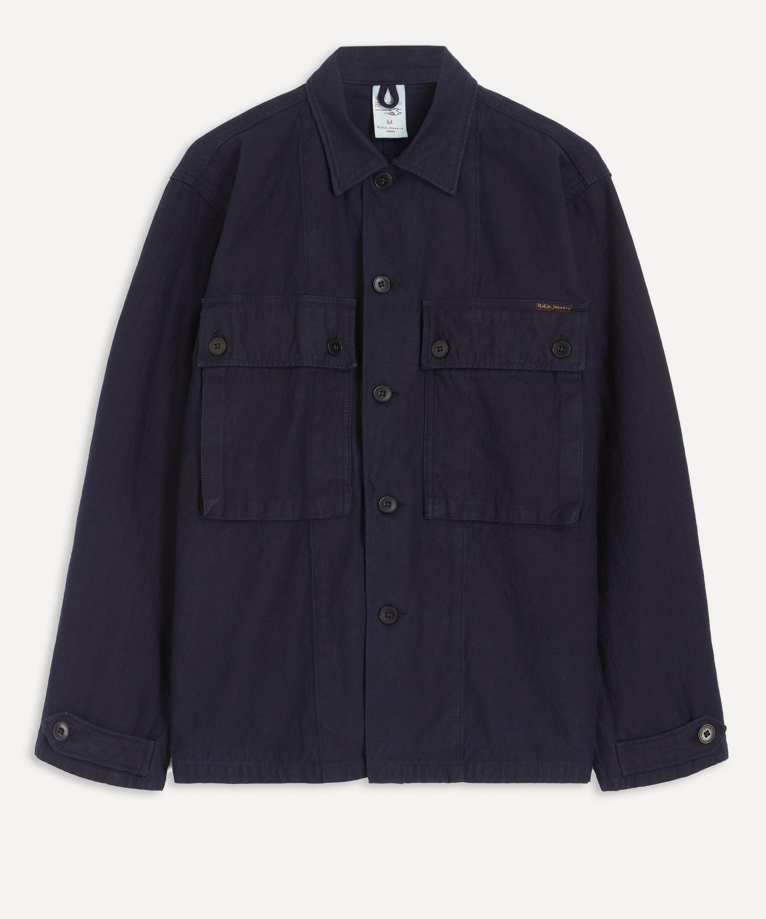 Nudie Jeans - Nino Back Sateen Indigo Shirt image number 0