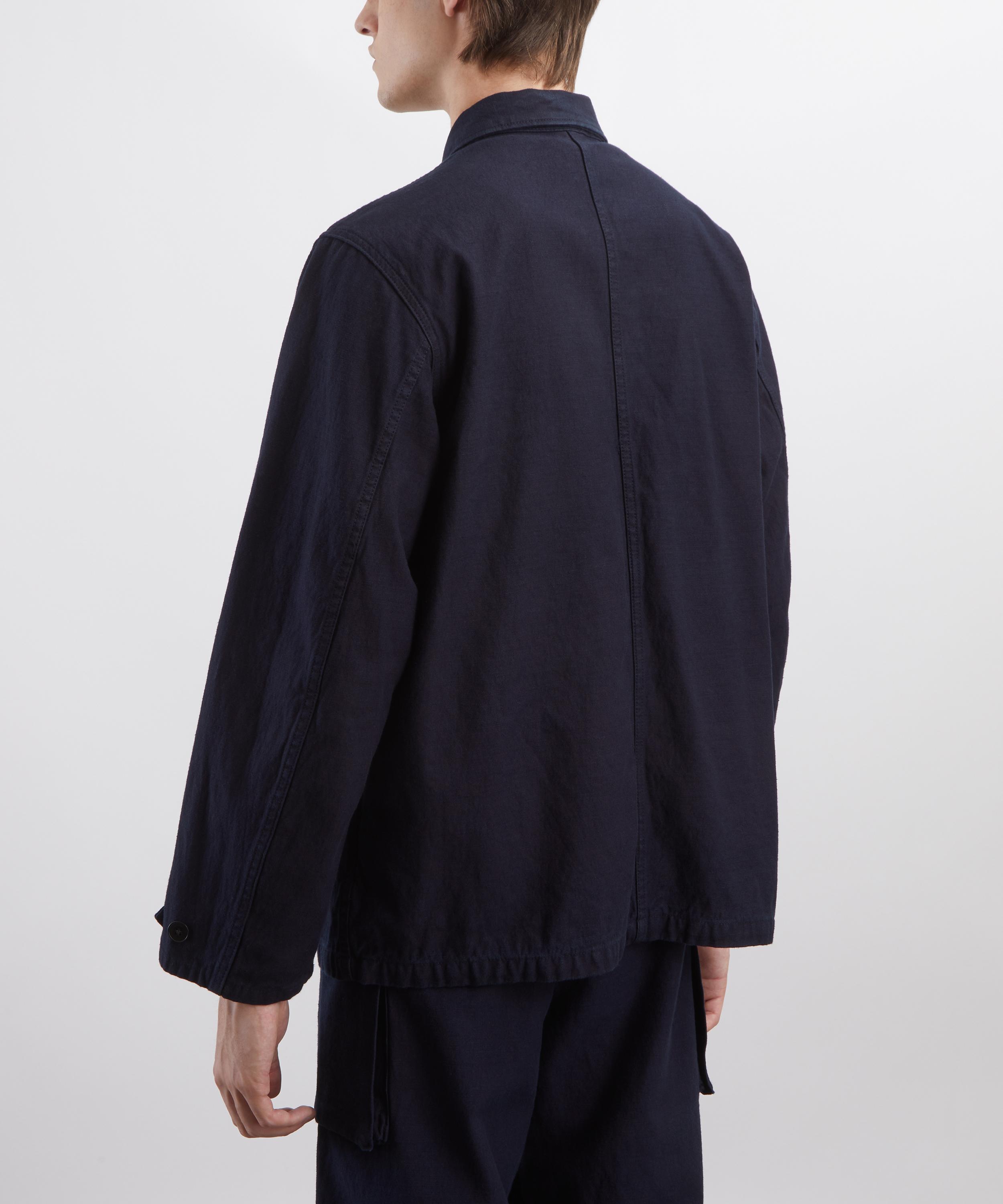 Nudie Jeans - Nino Back Sateen Indigo Shirt image number 3