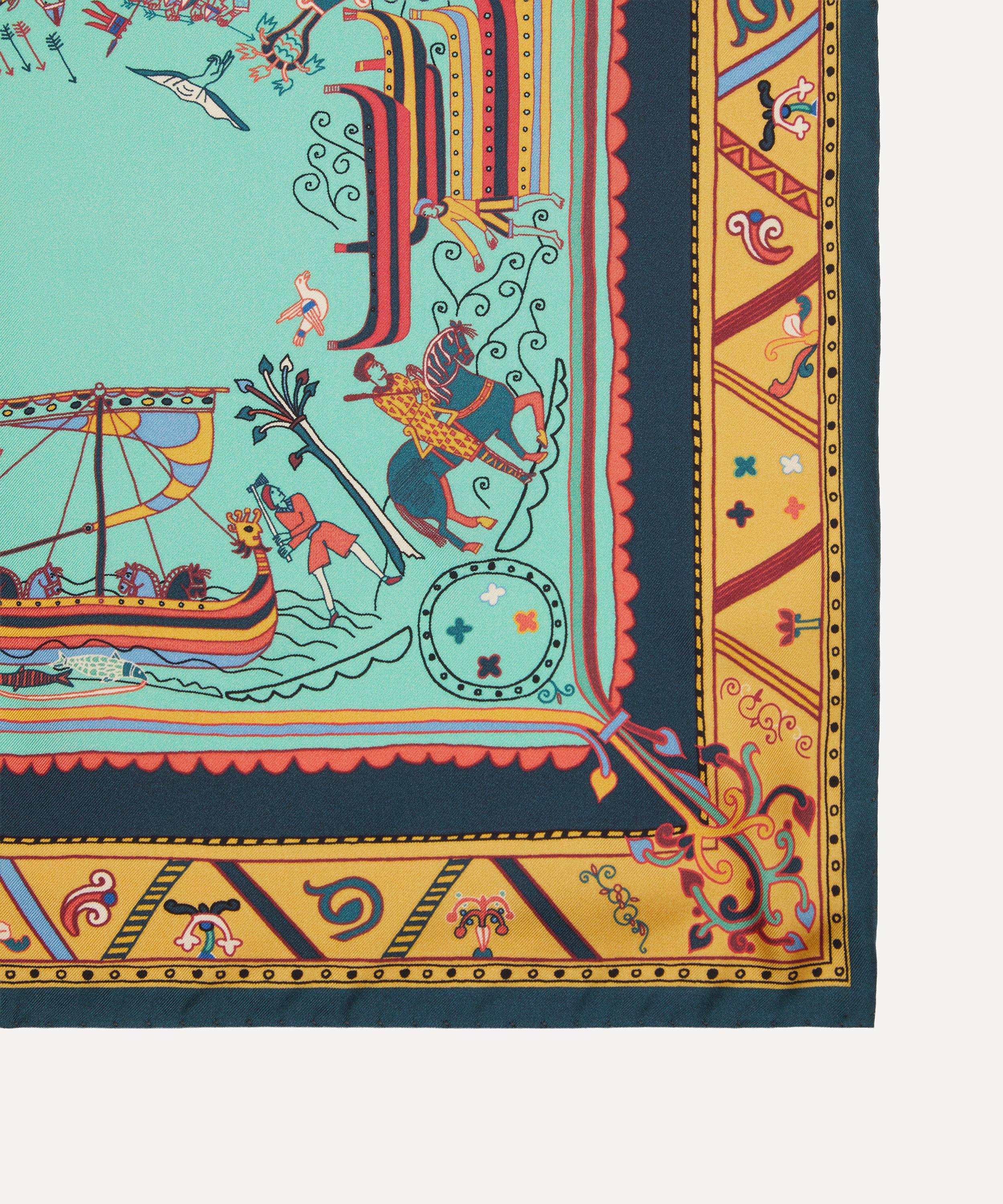 Liberty - Liberty | British Museum Bayeux Tapestry Silk Scarf 45 image number 3
