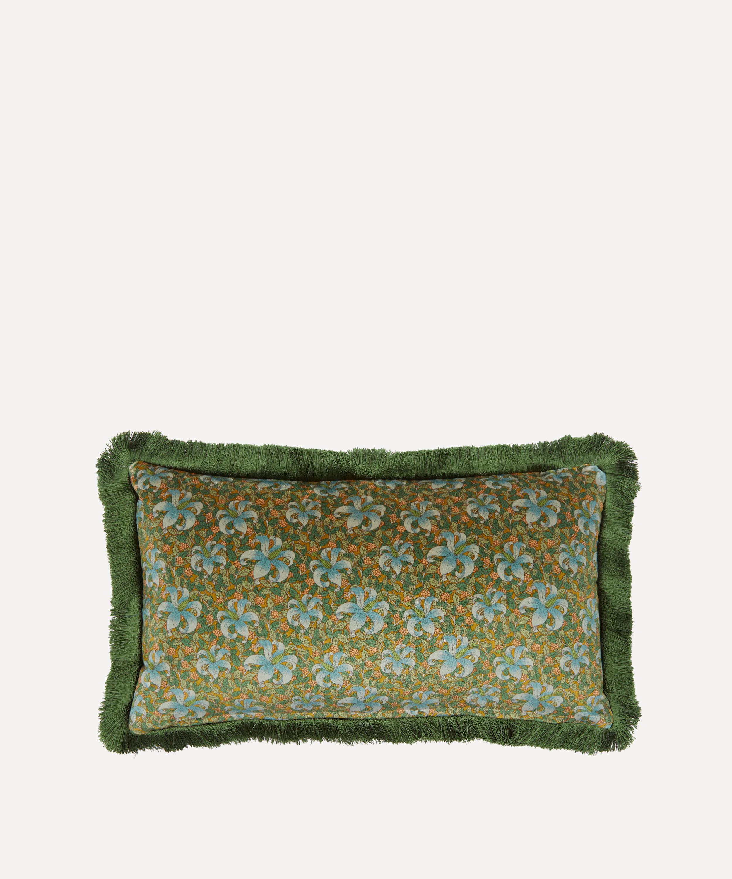 Liberty - Melbury Velvet Fringed Cushion image number 1