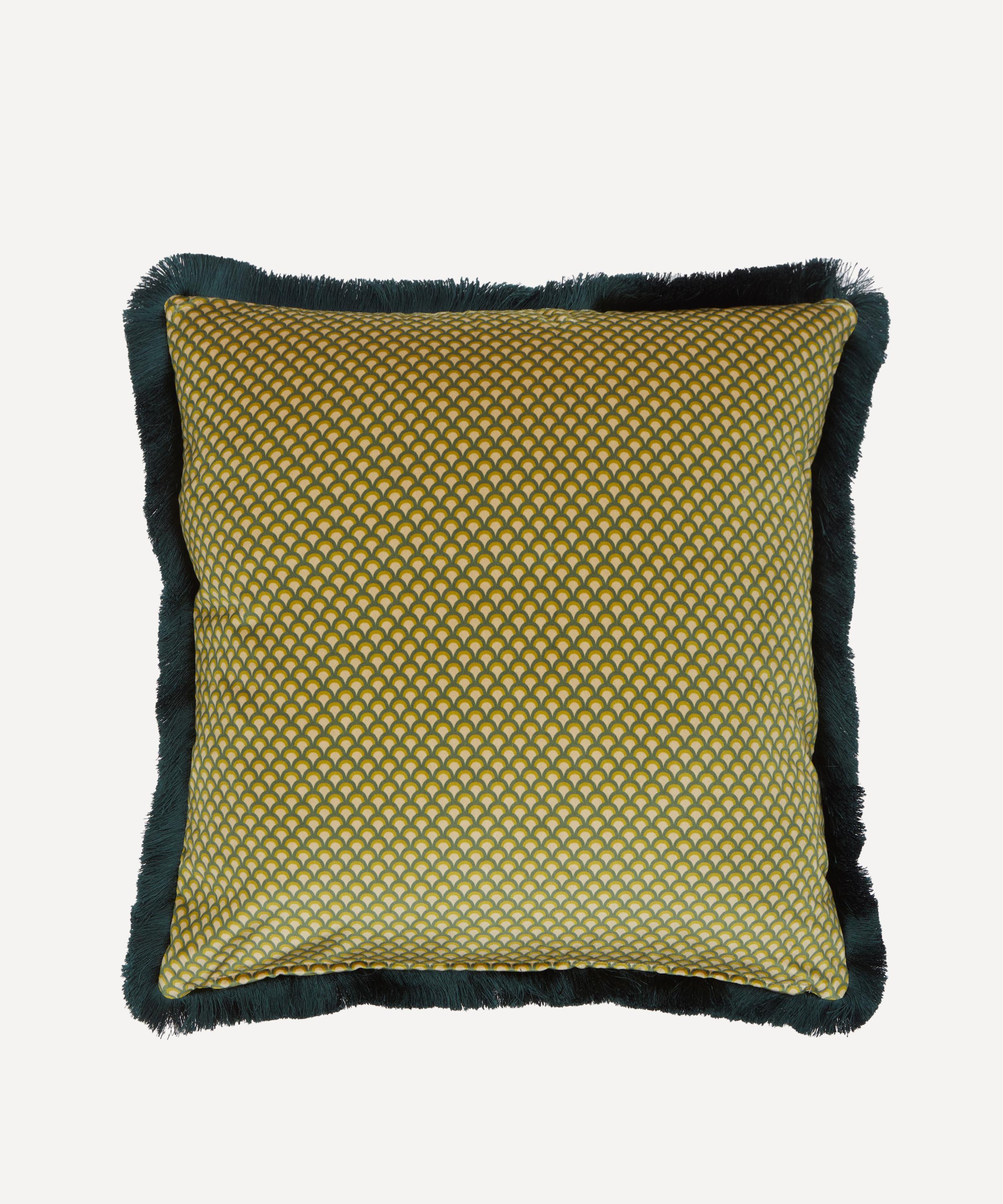 Liberty - Paradise Shawl Velvet Fringed Cushion image number 1