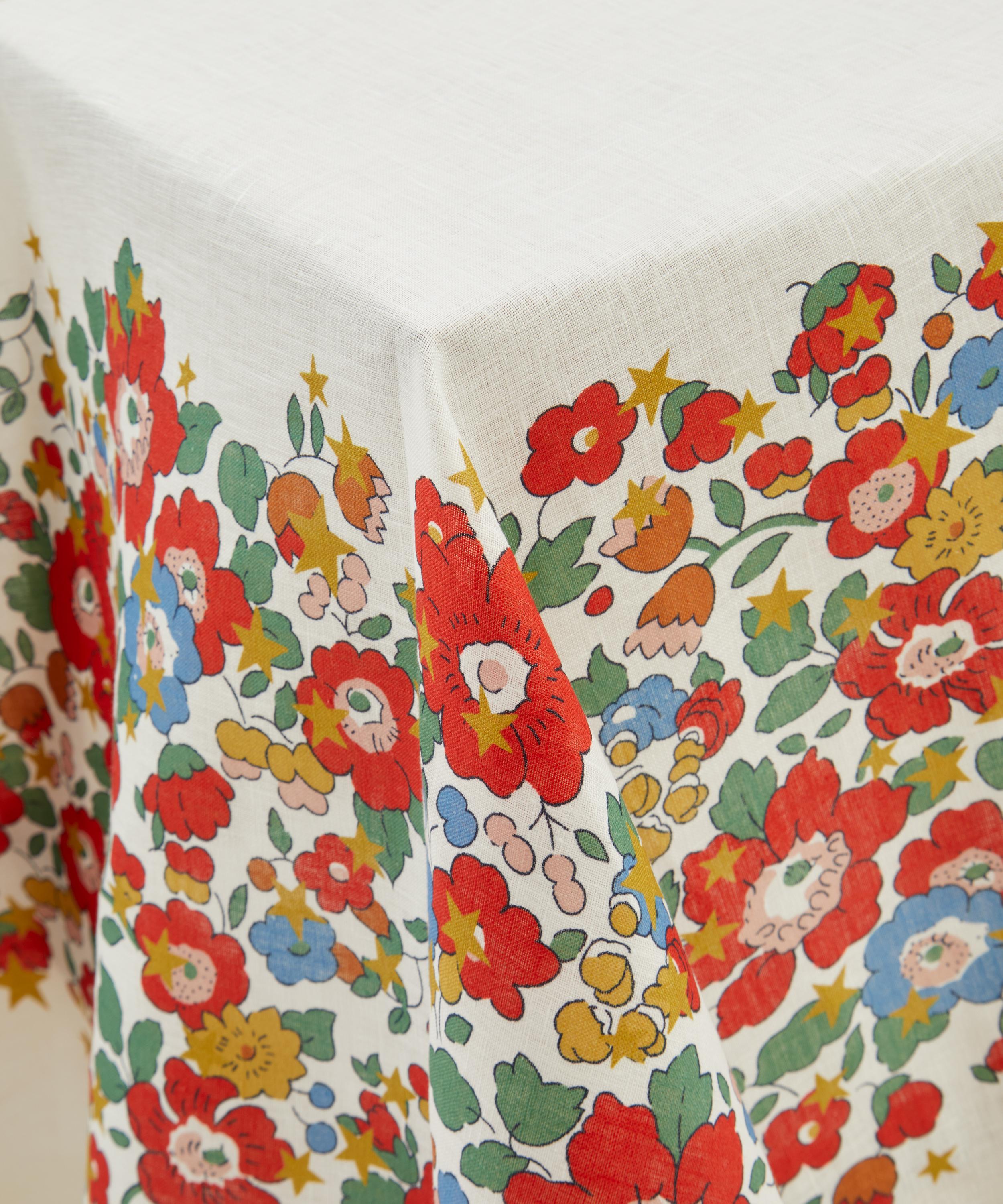 Liberty - Betsy Star Linen 165cm x 250cm Tablecloth image number 3