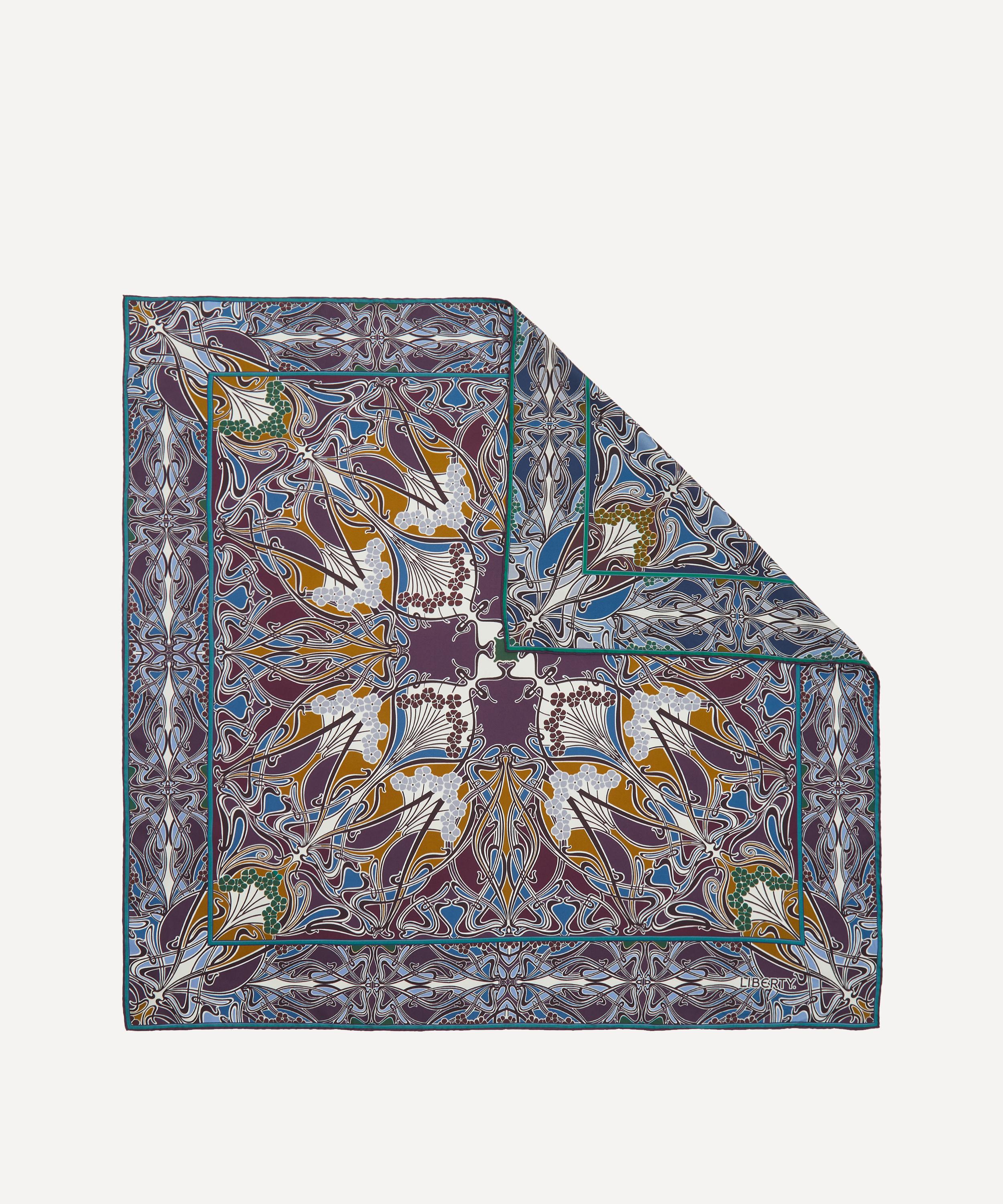 Liberty - Ianthe TP Double Sided Silk Scarf 90 image number 0