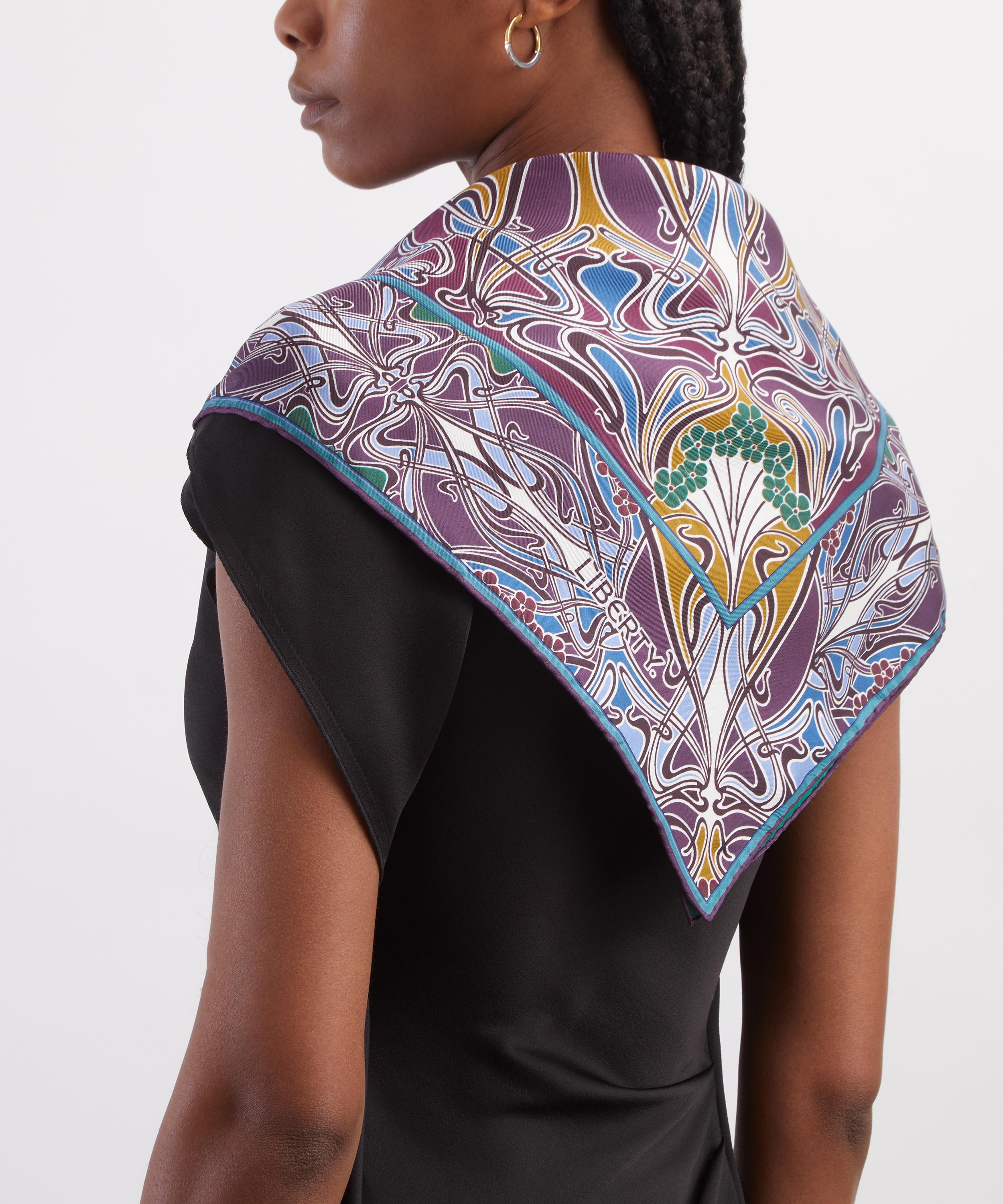 Liberty - Ianthe TP Double Sided Silk Scarf 90 image number 1