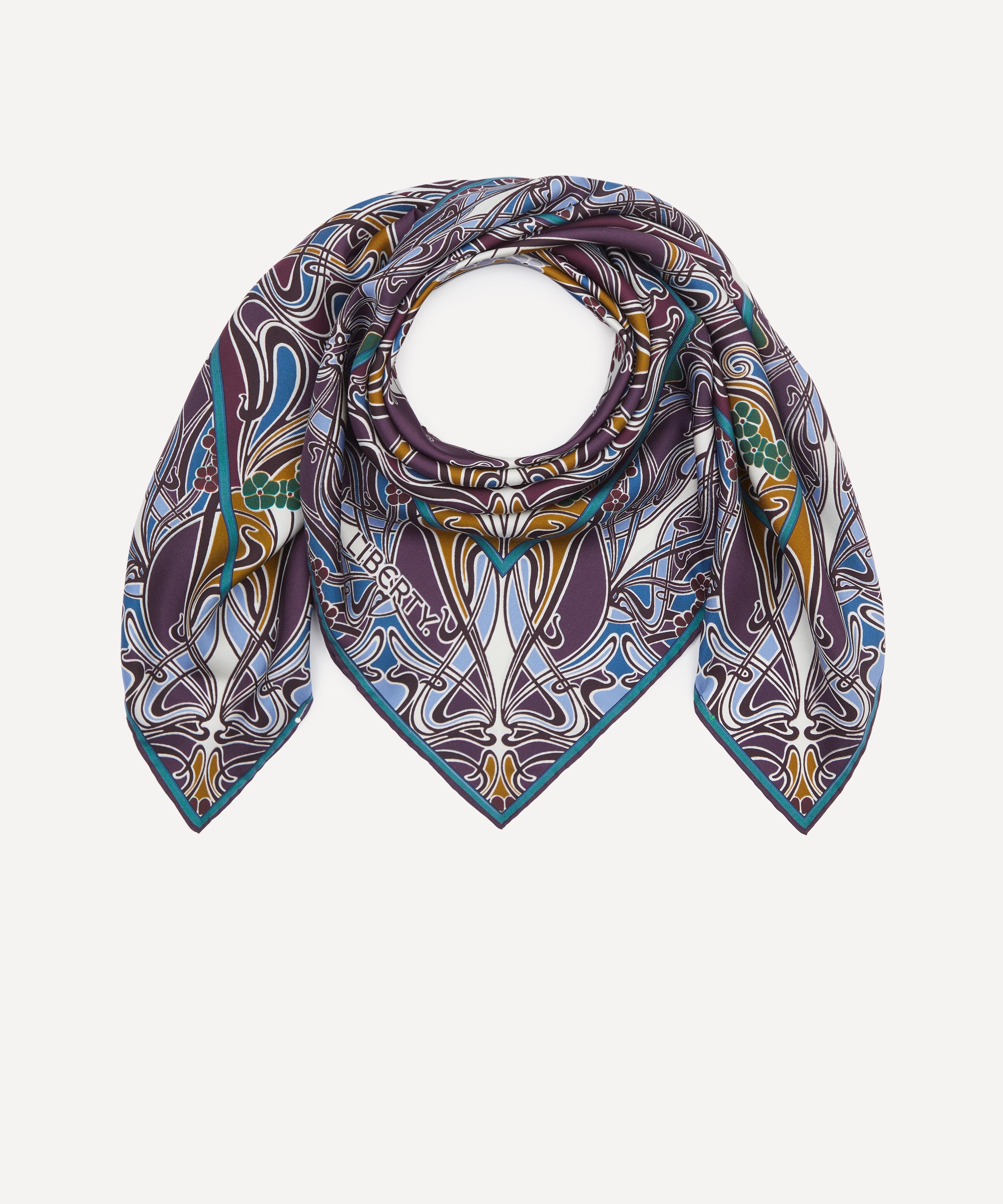 Liberty - Ianthe TP Double Sided Silk Scarf 90 image number 2