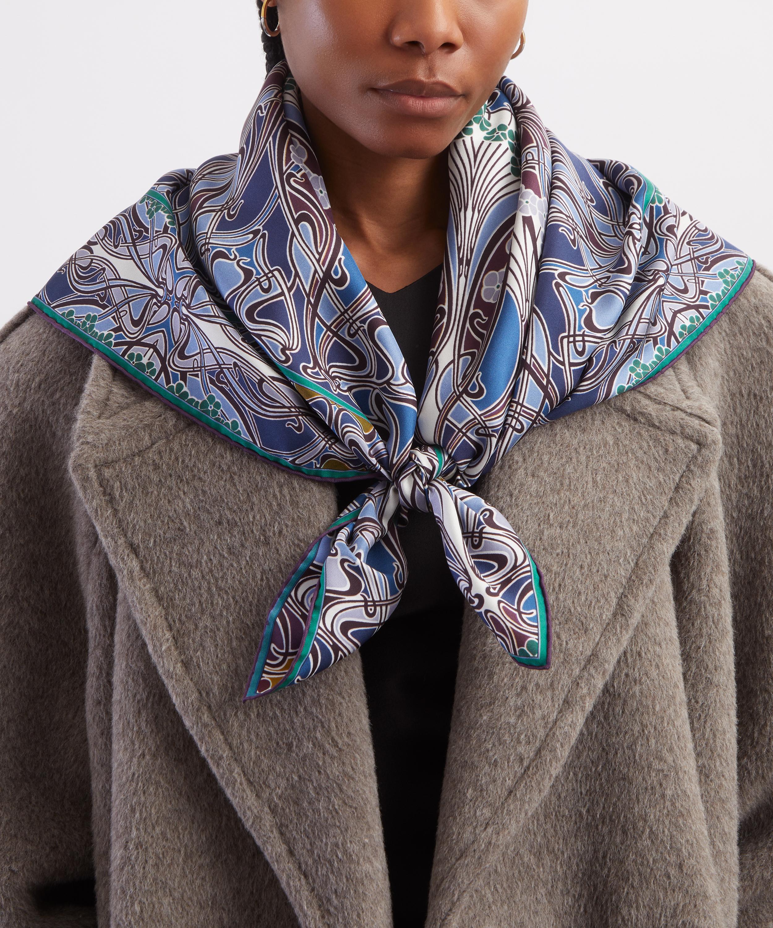 Liberty - Ianthe TP Double Sided Silk Scarf 90 image number 6