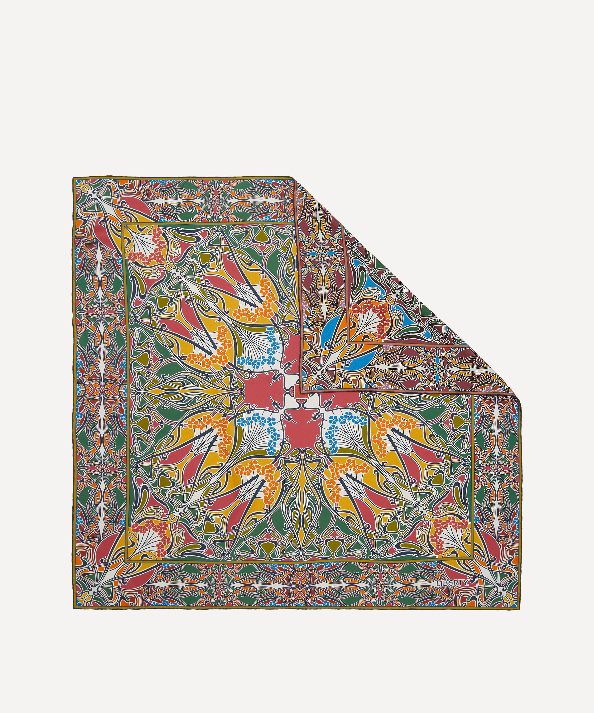 Liberty - Ianthe TP Double Sided Silk Scarf 90 image number 0