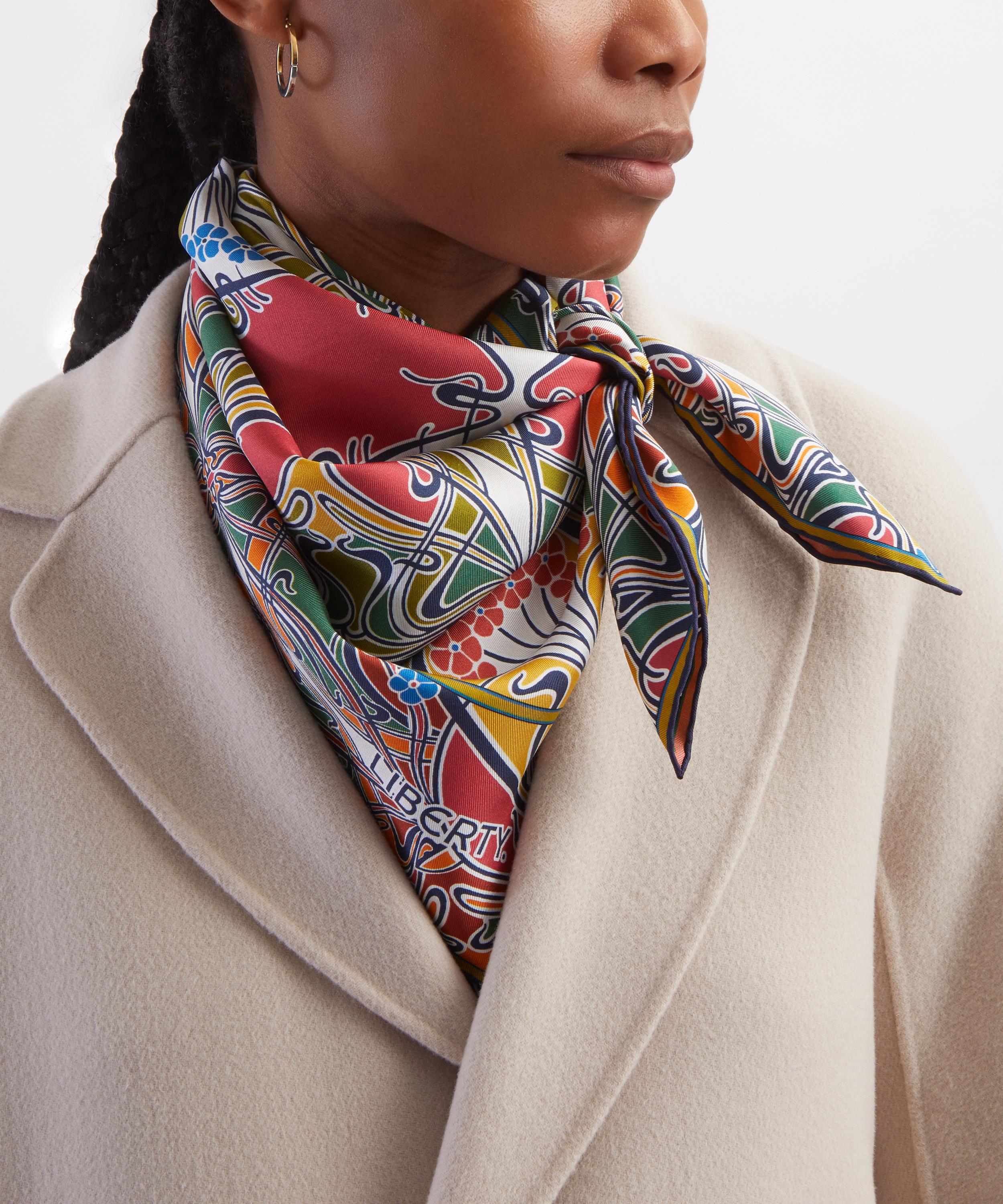Liberty - Ianthe TP Double Sided Silk Scarf 90 image number 1