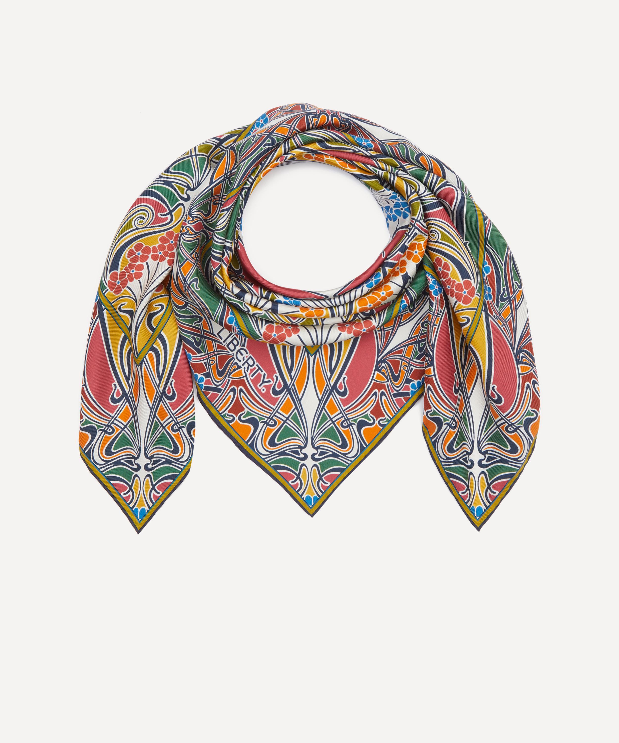 Liberty - Ianthe TP Double Sided Silk Scarf 90 image number 2