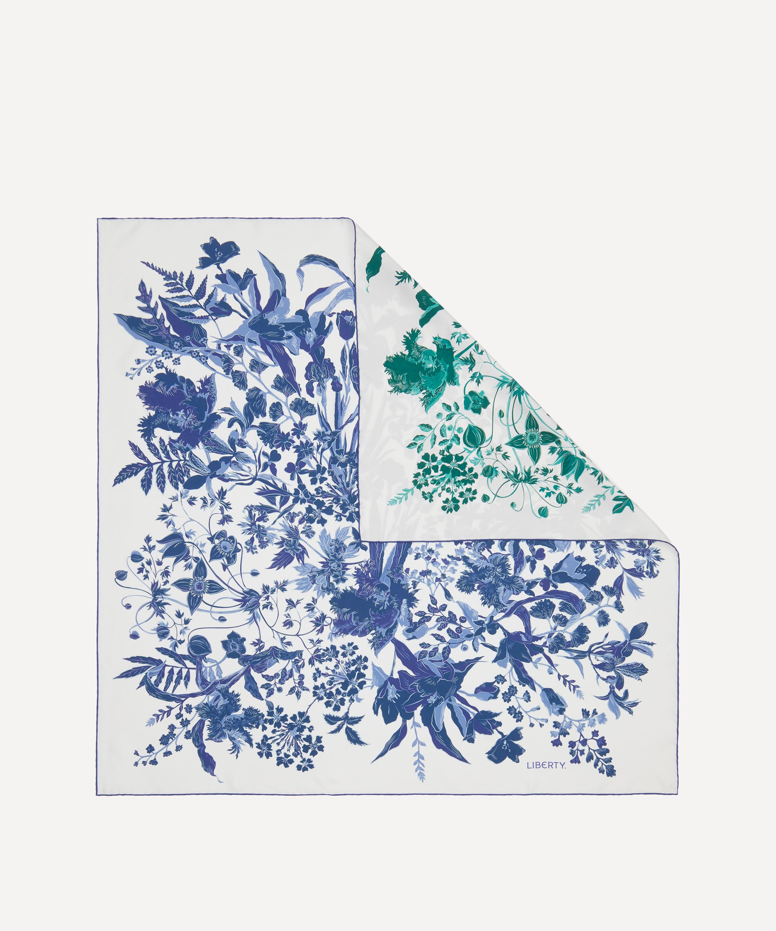 Liberty - Una Blooms Double Sided Silk Scarf 90 image number 0