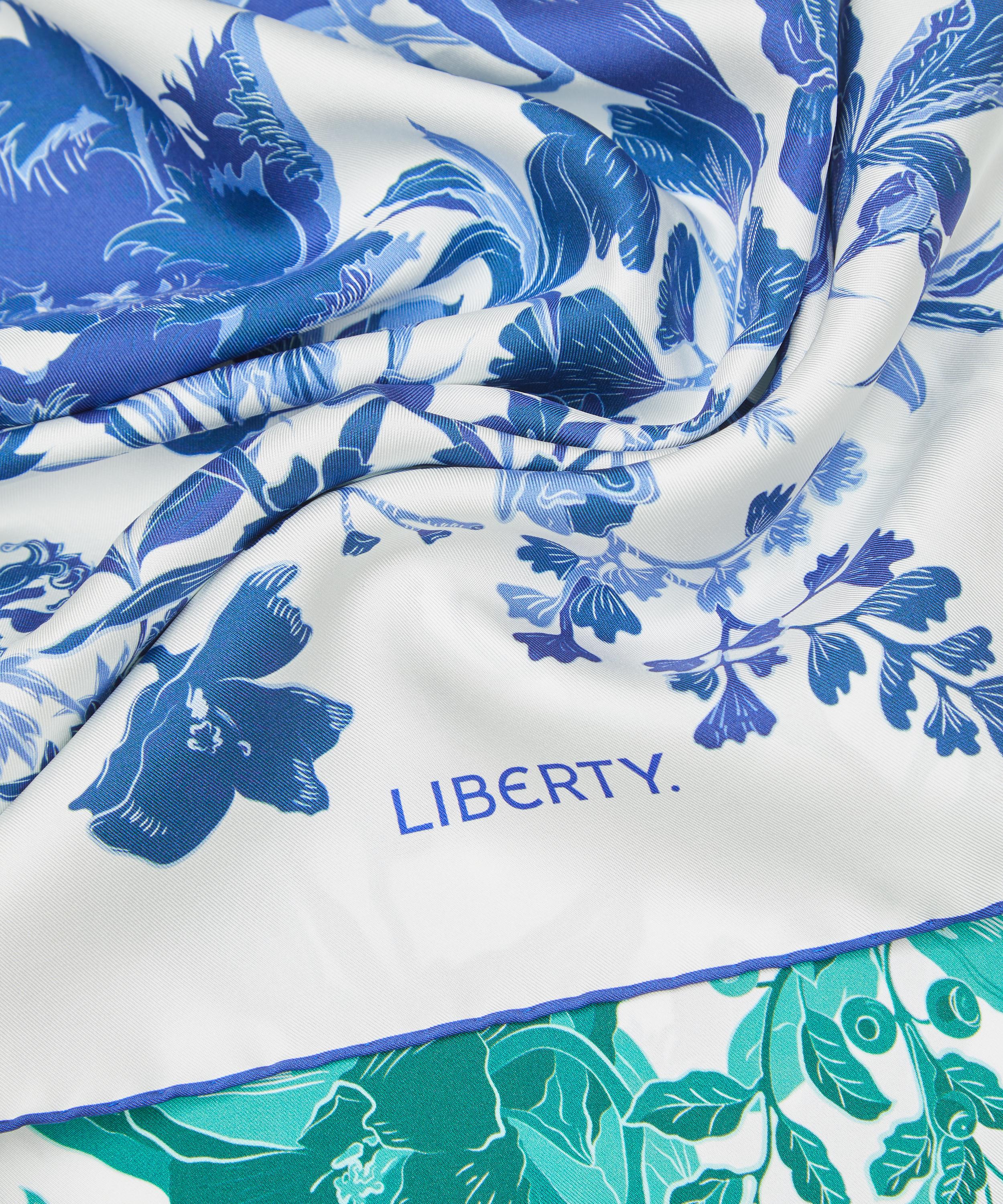 Liberty - Una Blooms Double Sided Silk Scarf 90 image number 2